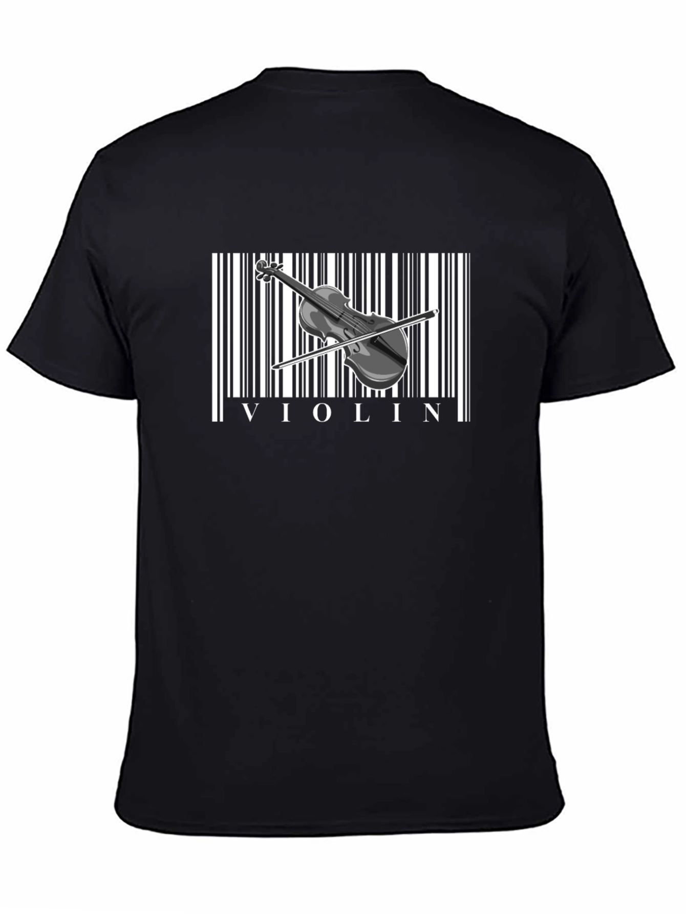 Violin Barcode T-Shirt - Music Lover Tee