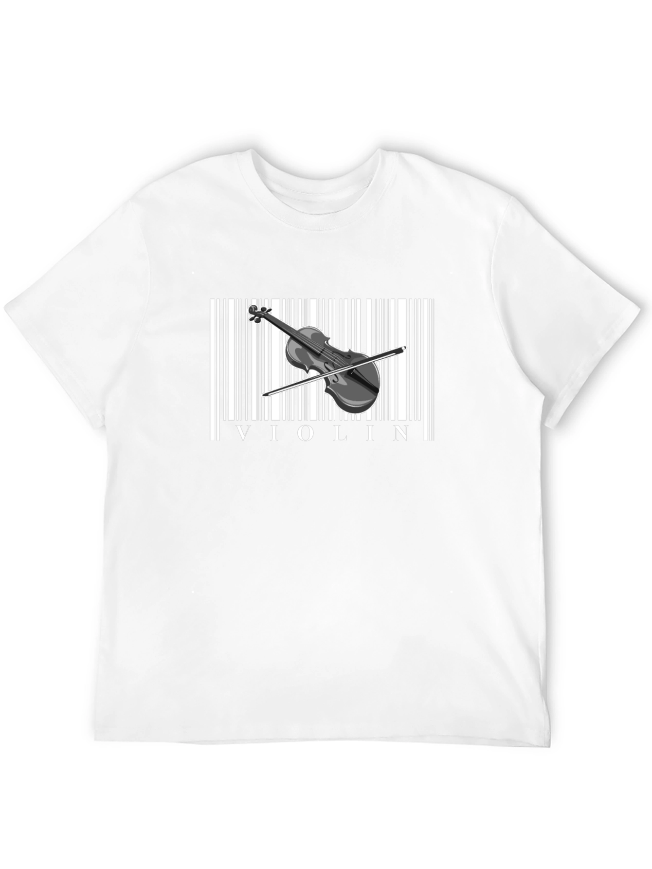 Violin Barcode T-Shirt - Music Lover Tee
