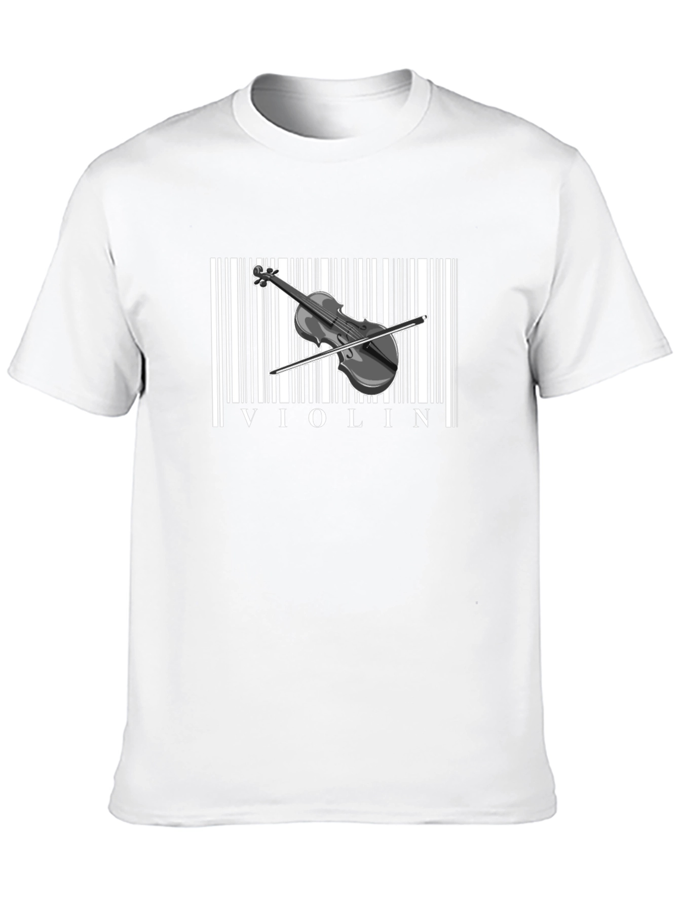 Violin Barcode T-Shirt - Music Lover Tee