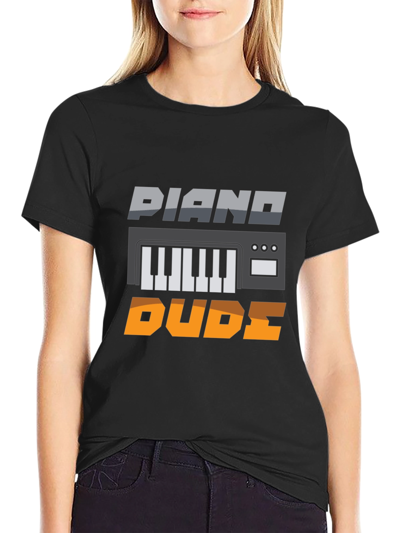 Piano Dude Graphic Tee - Musician T-Shirt