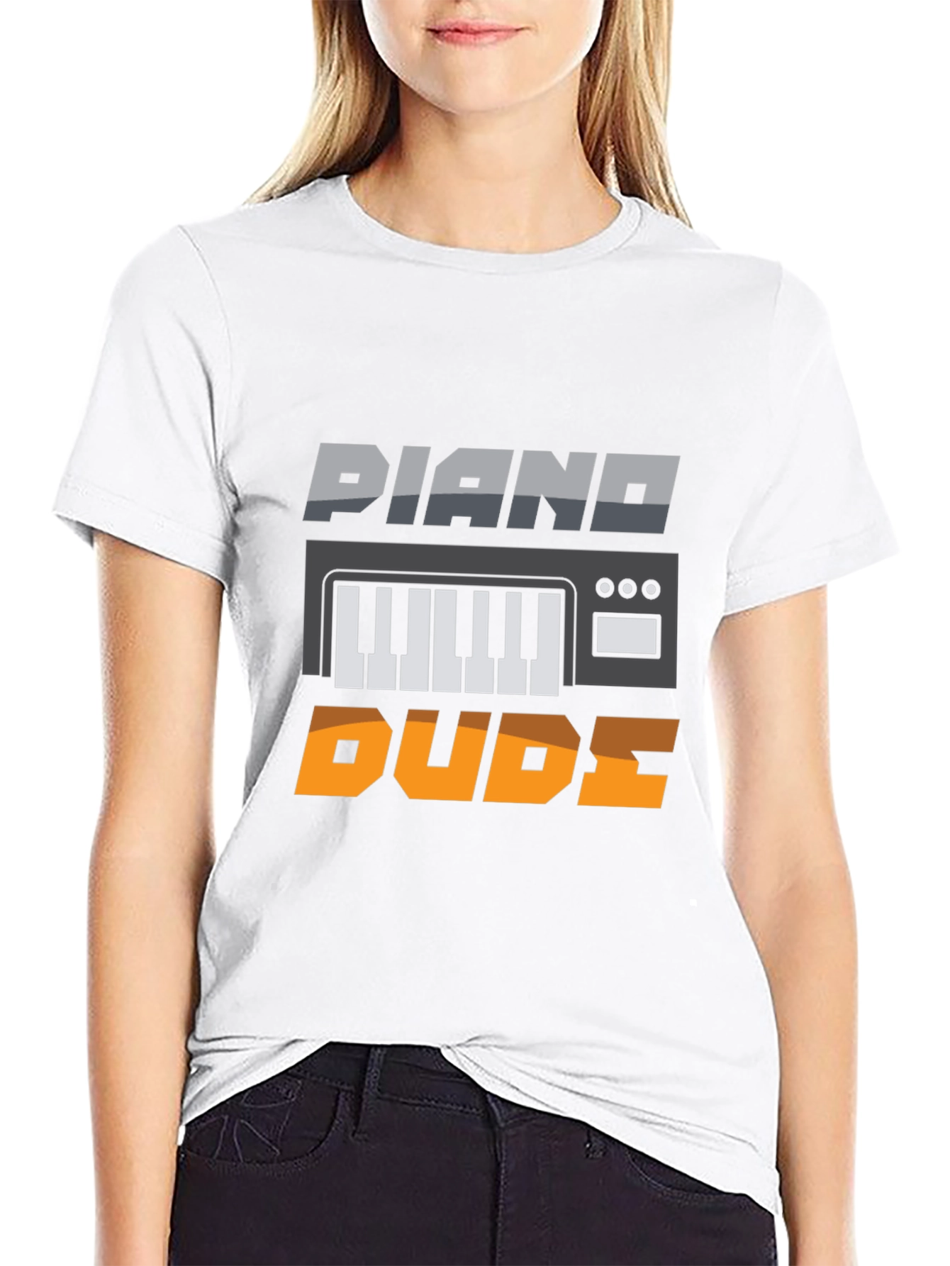 Piano Dude Graphic Tee - Musician T-Shirt