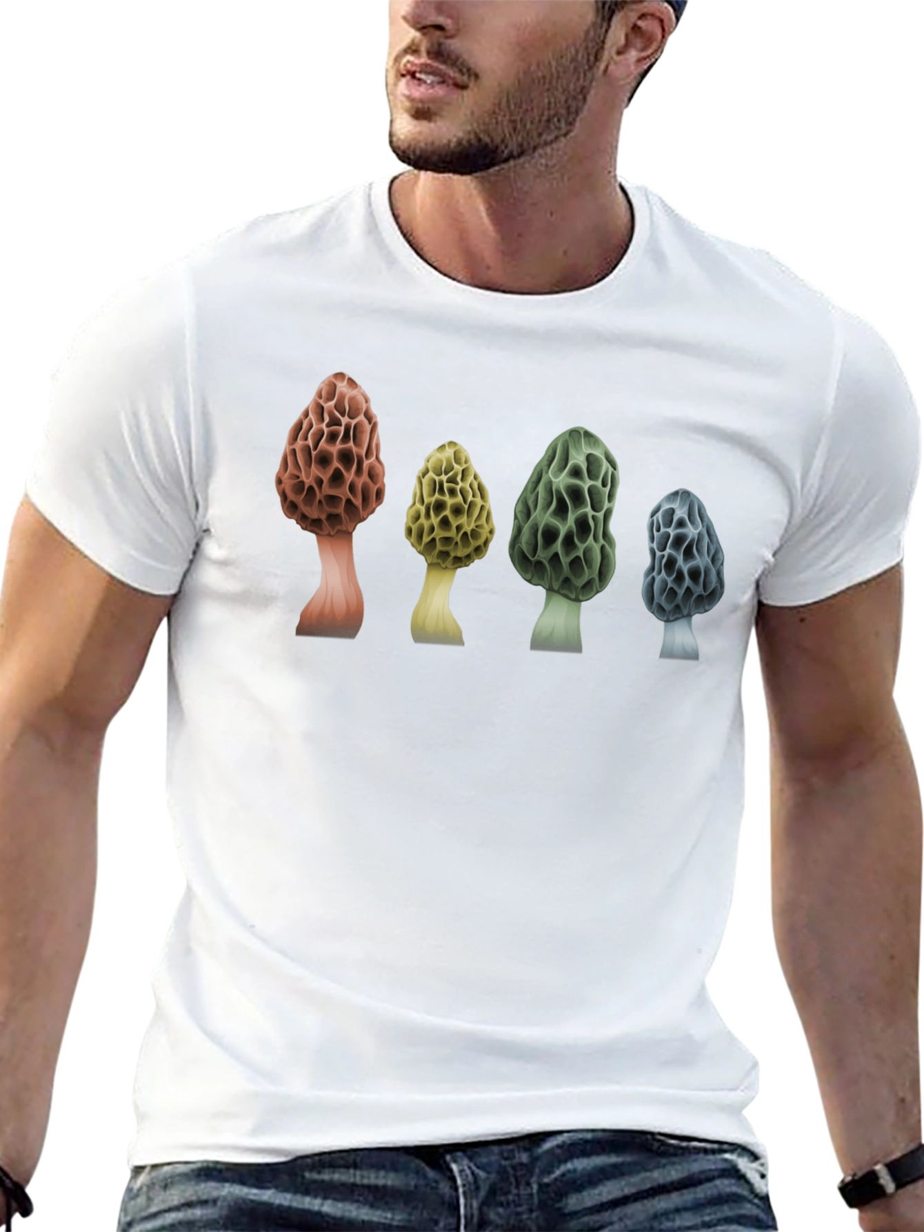 Morel Mushroom T-Shirt - Nature Lover Tee