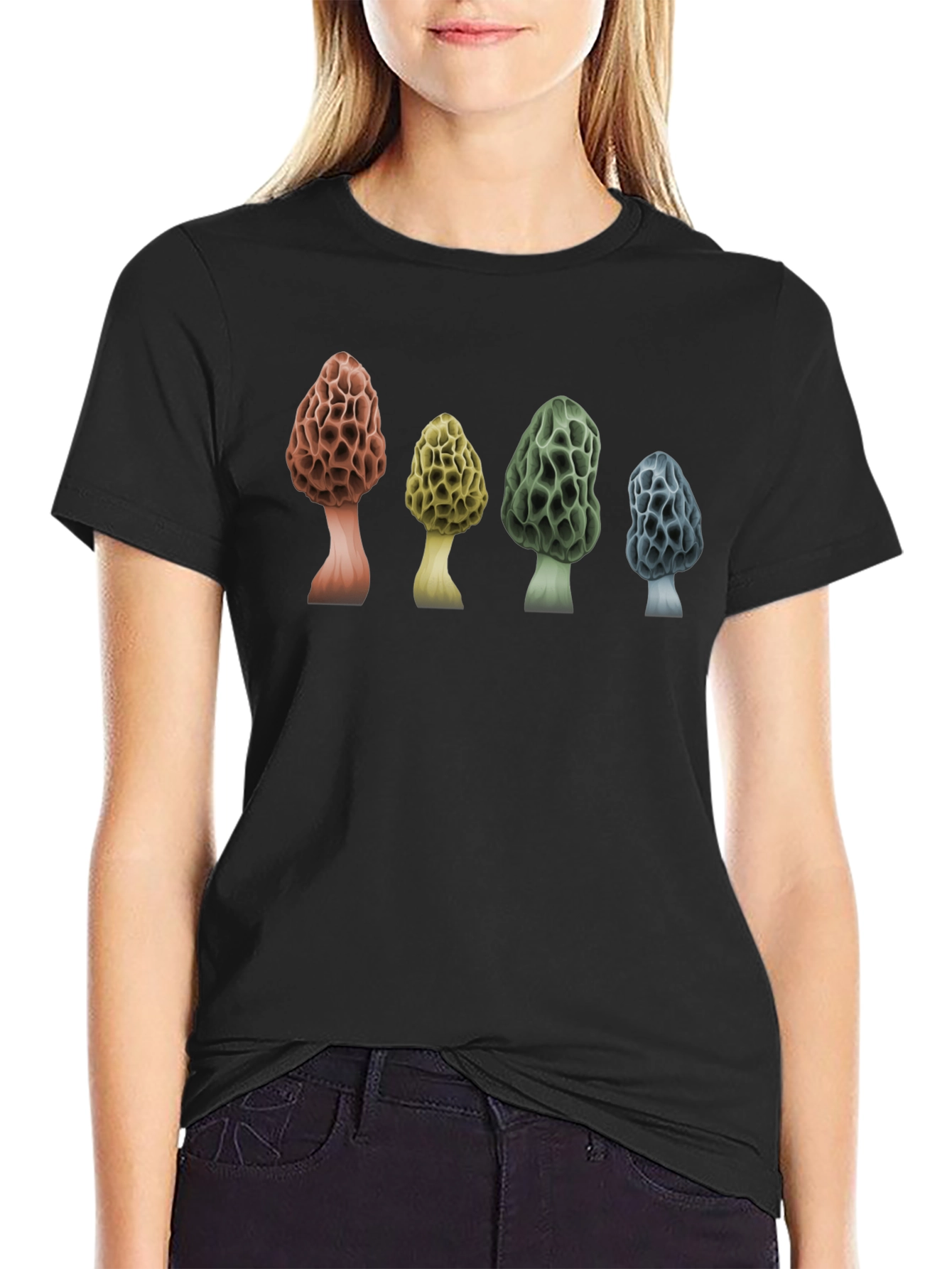 Morel Mushroom T-Shirt - Nature Lover Tee