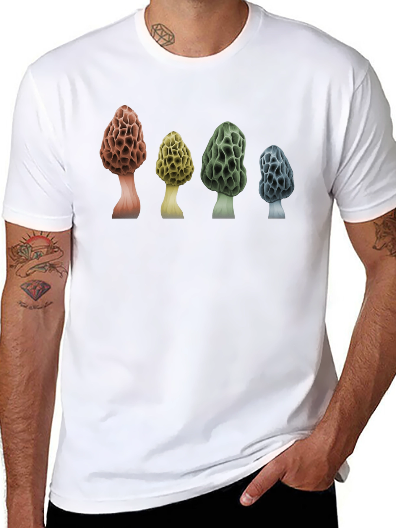 Morel Mushroom T-Shirt - Nature Lover Tee