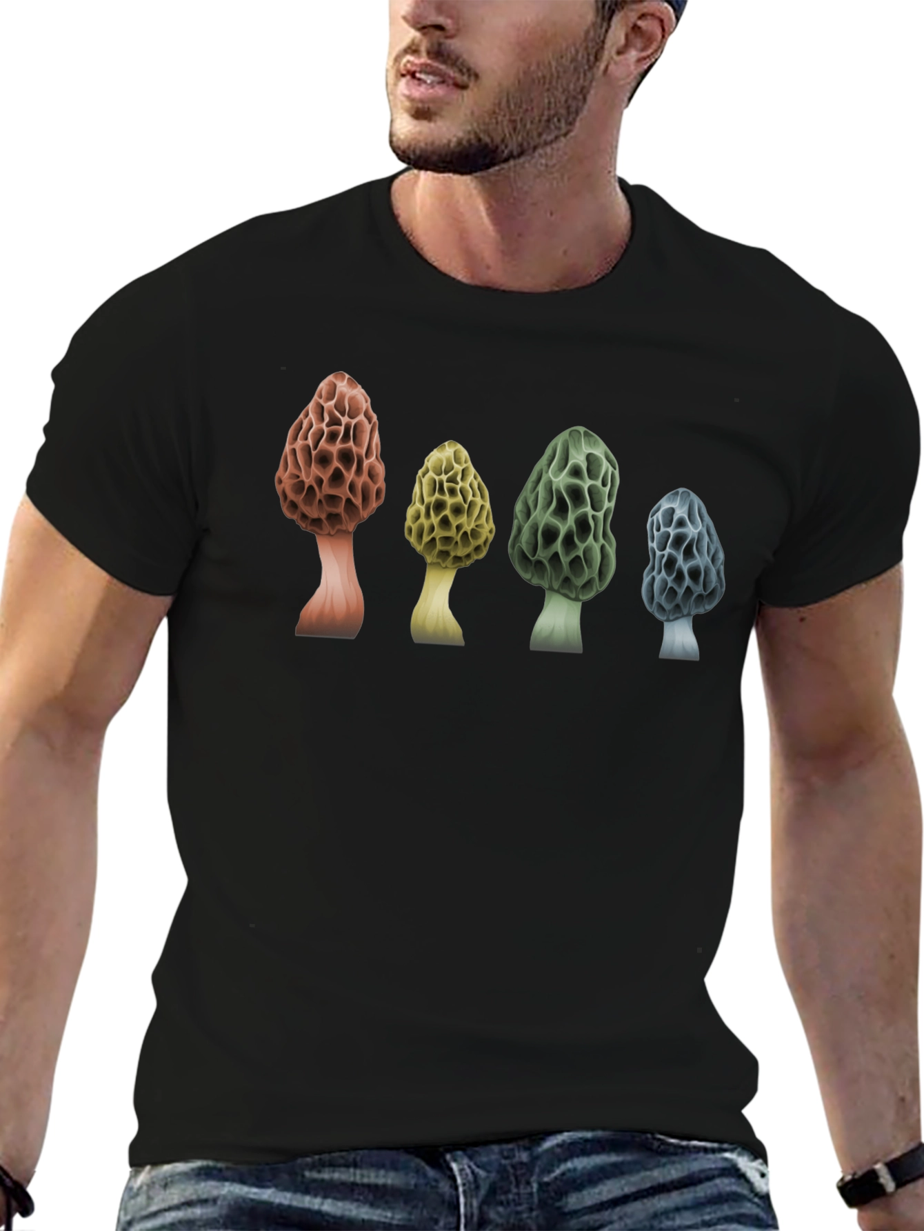 Morel Mushroom T-Shirt - Nature Lover Tee