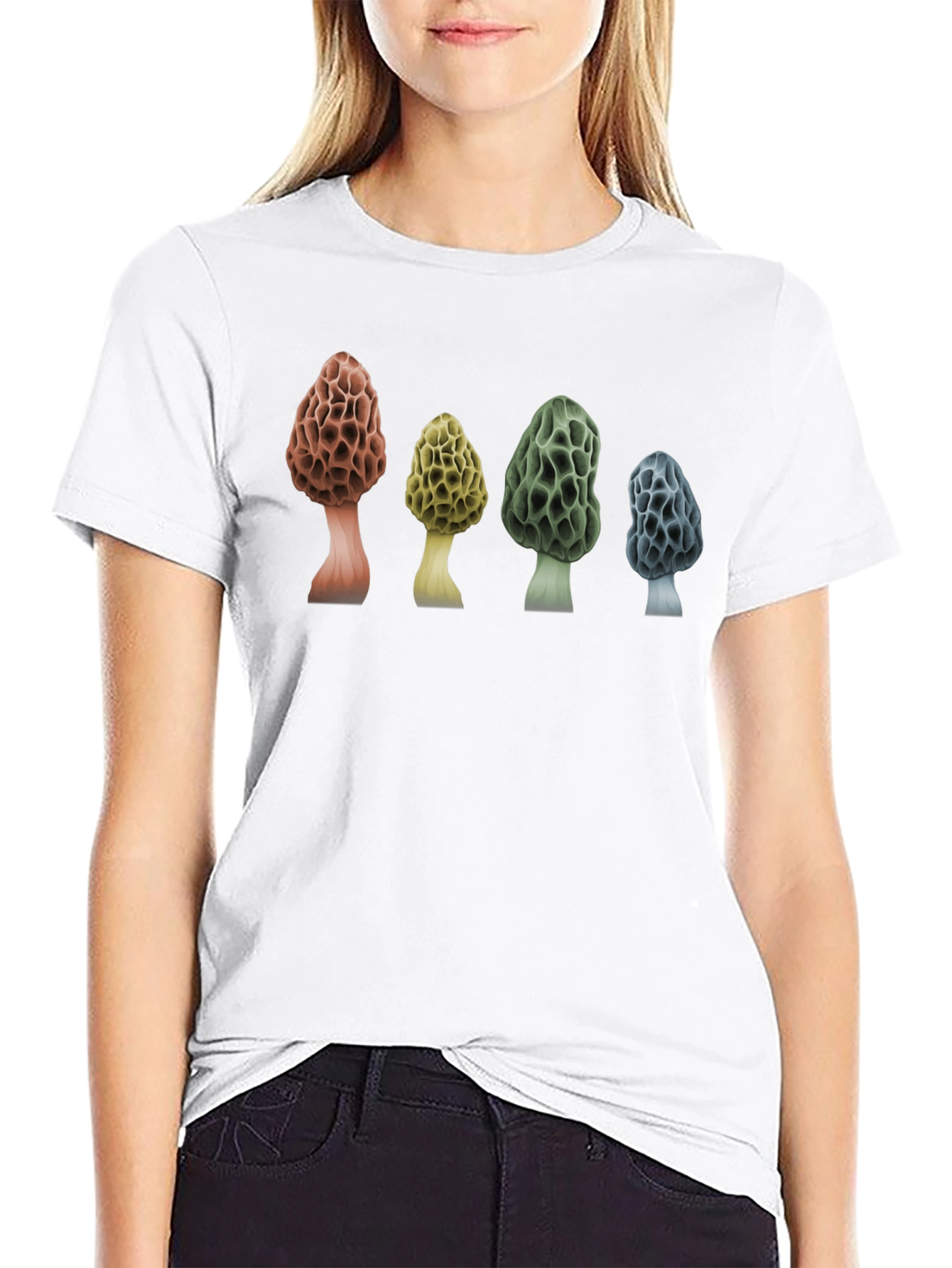 Morel Mushroom T-Shirt - Nature Lover Tee