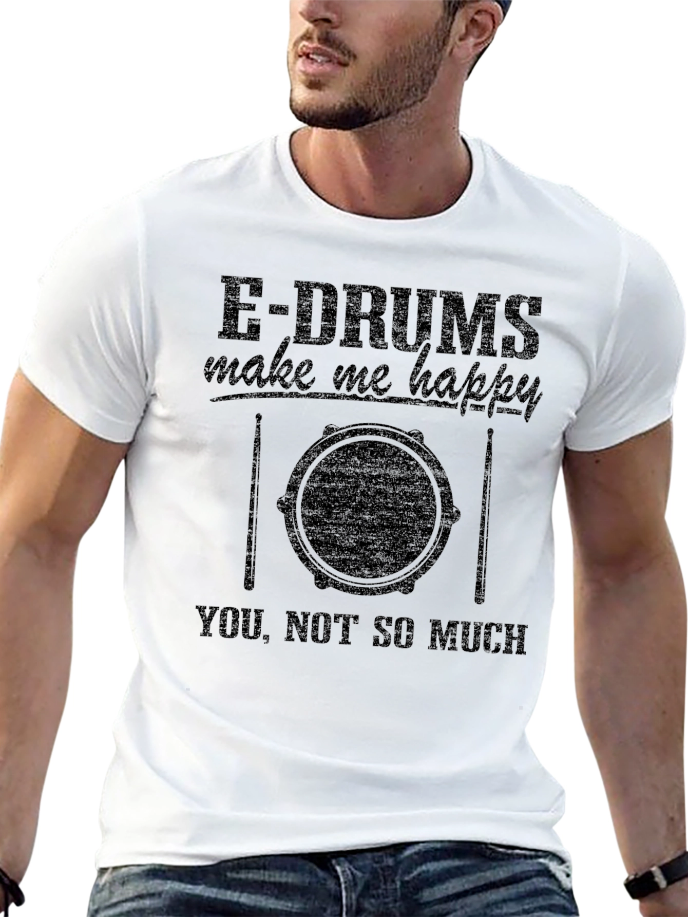 E-Drums Make Me Happy Graphic Tee