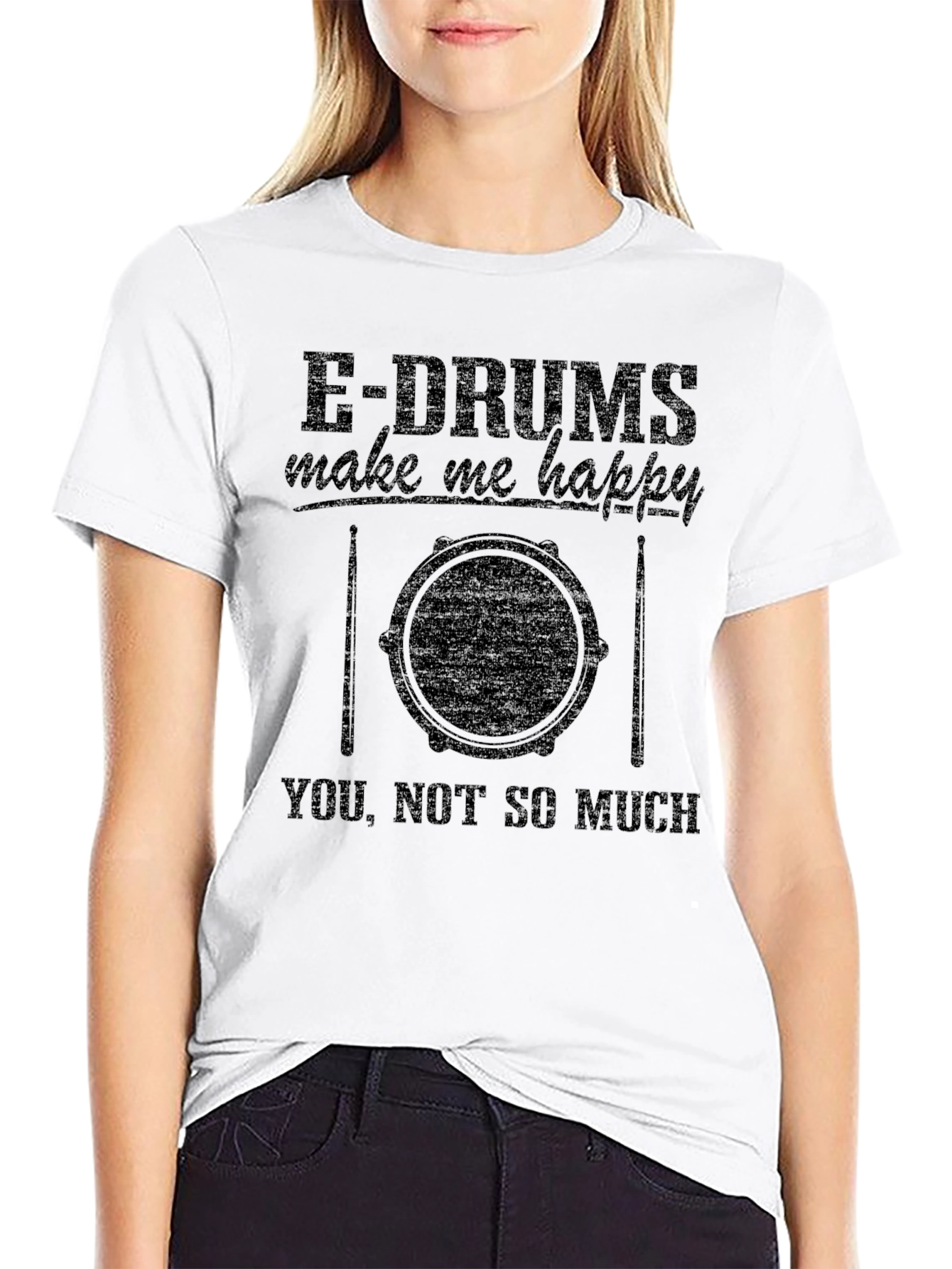 E-Drums Make Me Happy Graphic Tee