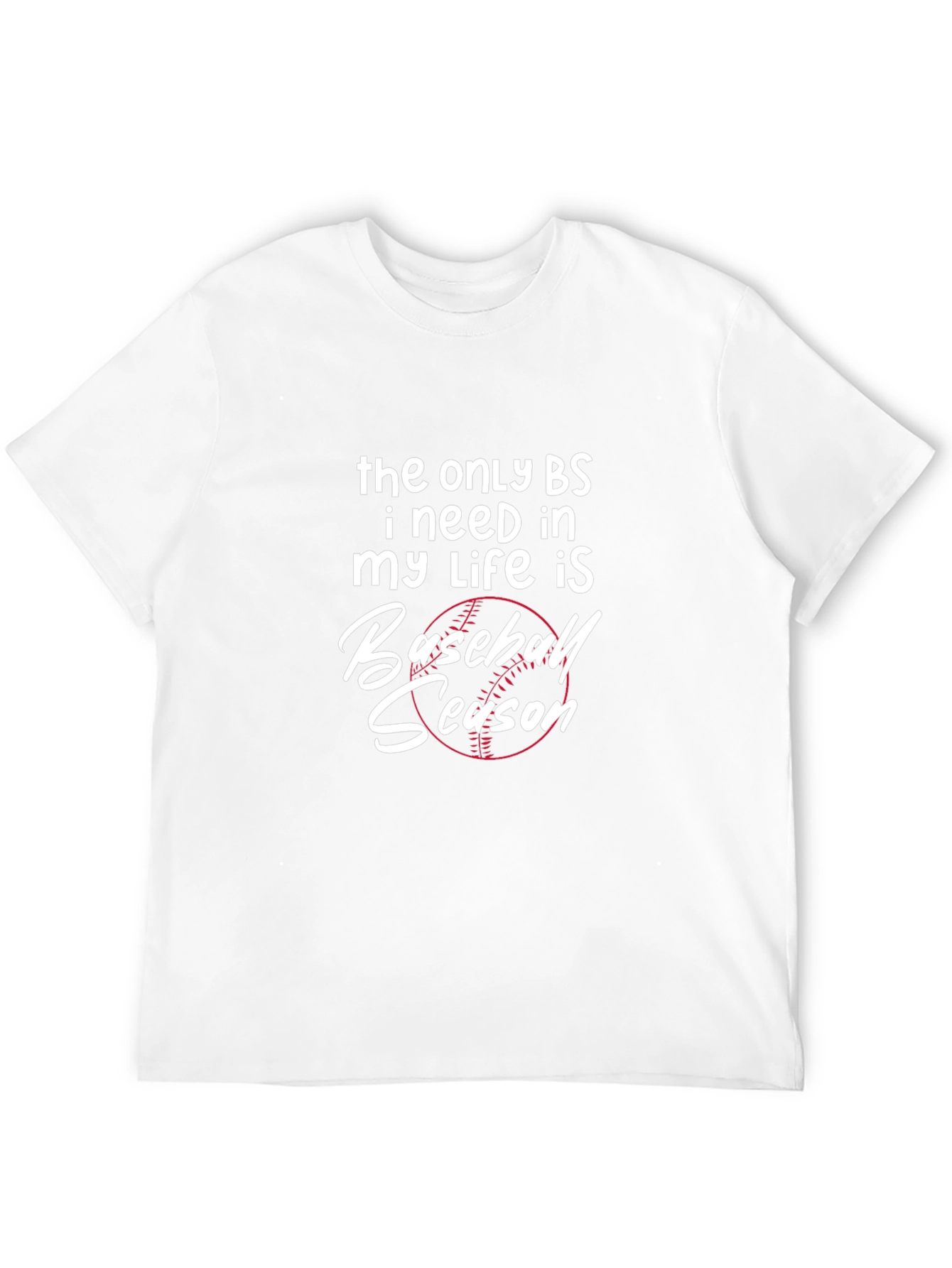 Baseball Season Graphic Tee - Mens Black T-Shirt