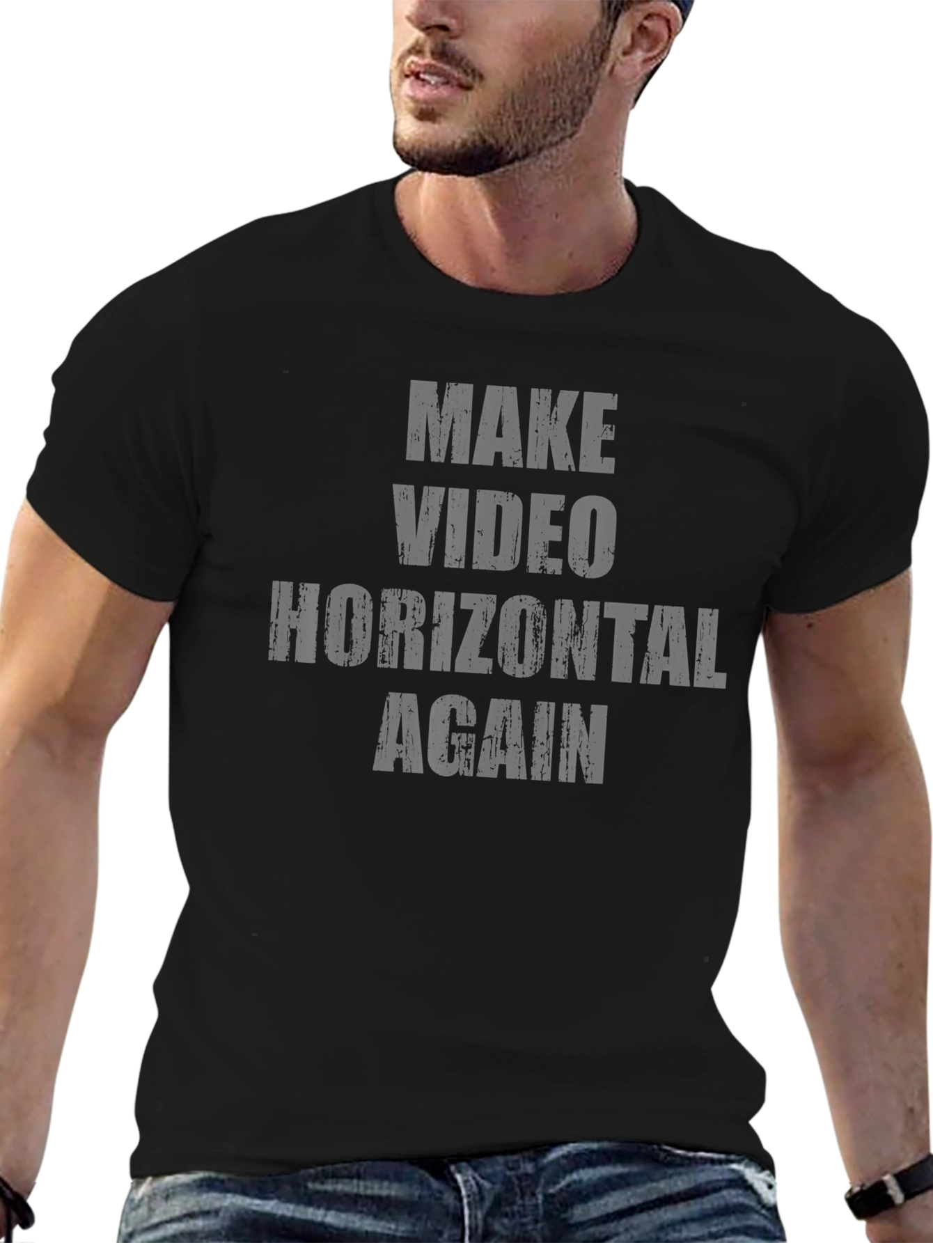 Make Video Horizontal Again Graphic Tee