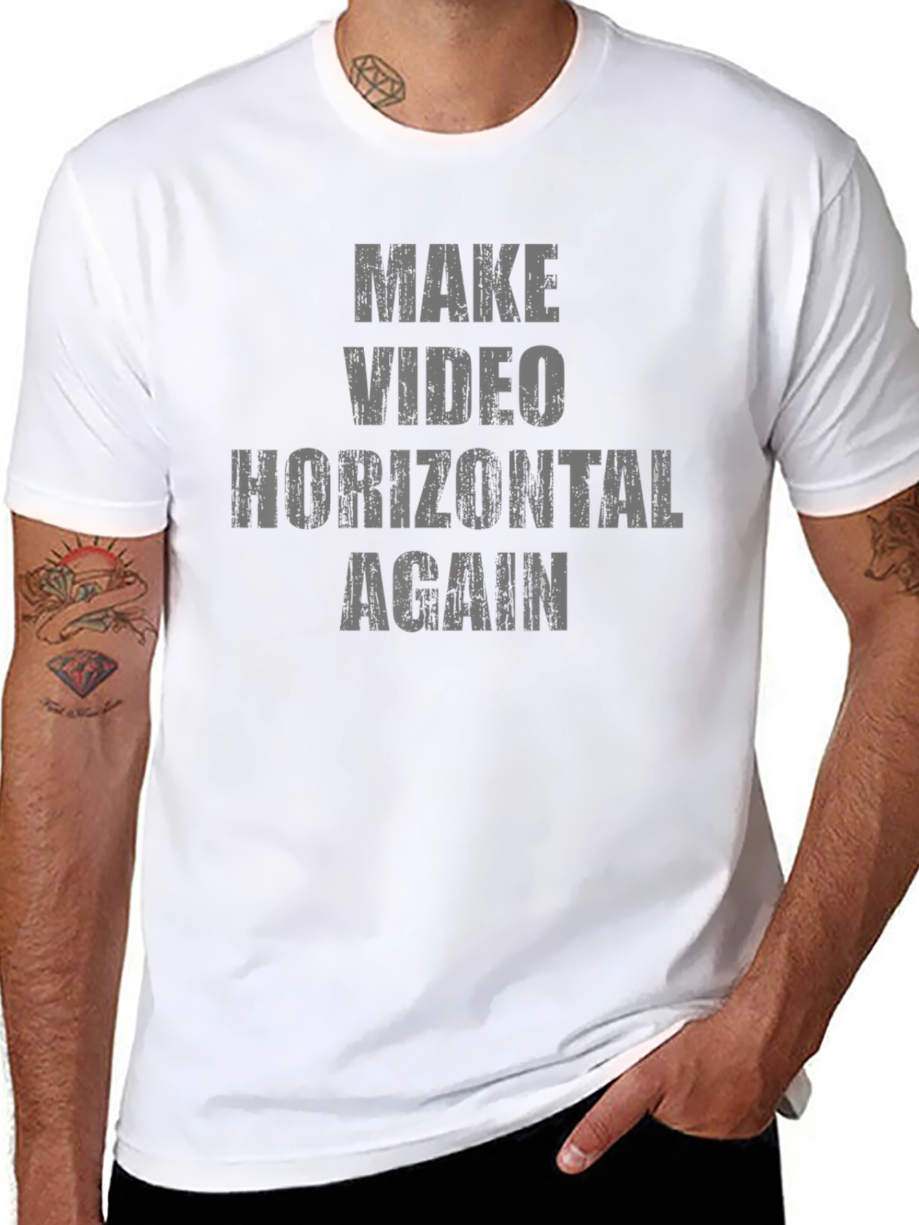 Make Video Horizontal Again Graphic Tee