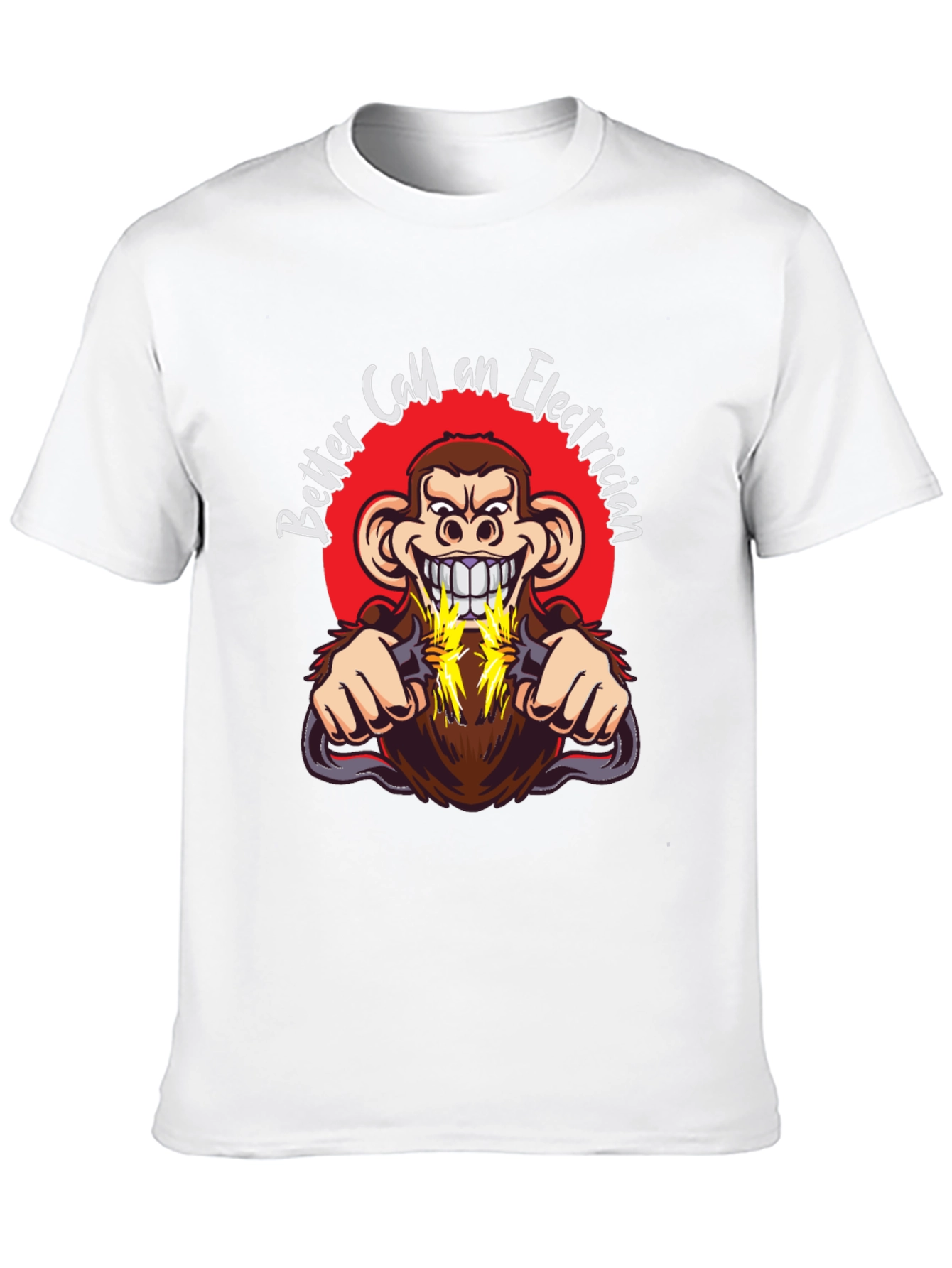 Funny Electrician Monkey T-Shirt - Better Call One!