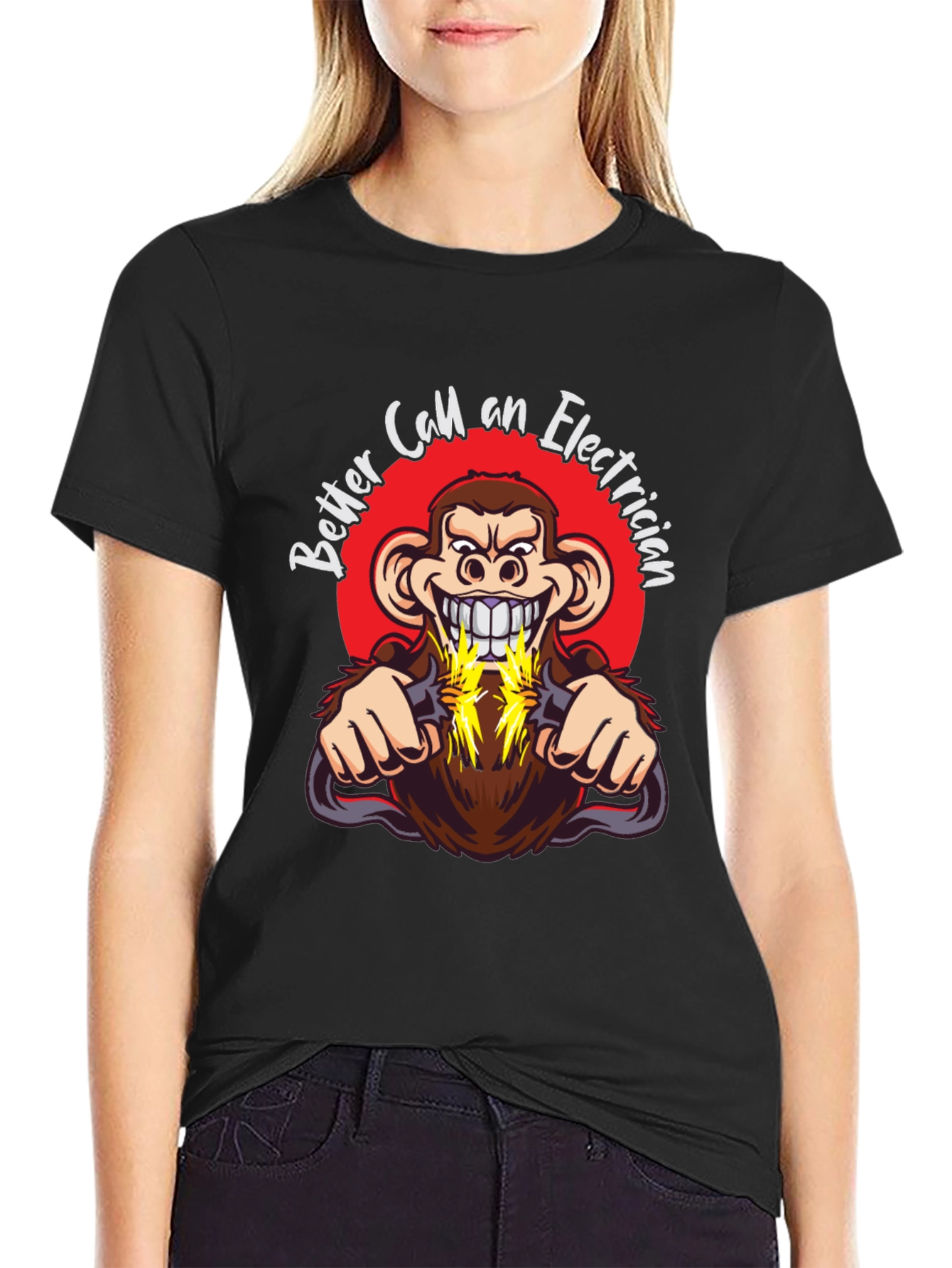 Funny Electrician Monkey T-Shirt - Better Call One!
