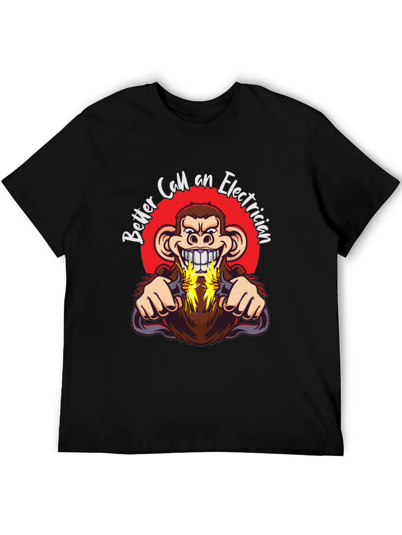 Funny Electrician Monkey T-Shirt - Better Call One!