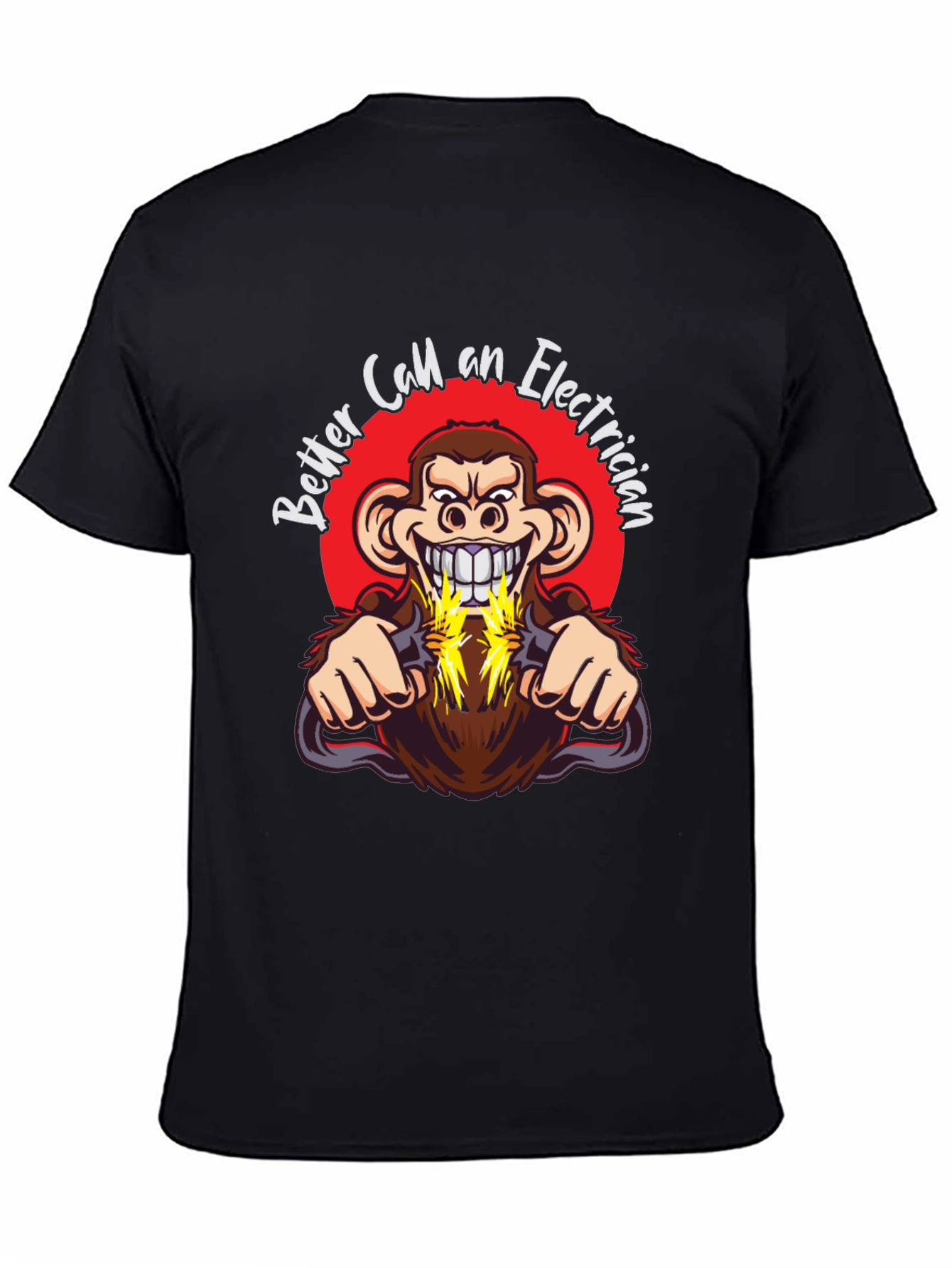 Funny Electrician Monkey T-Shirt - Better Call One!