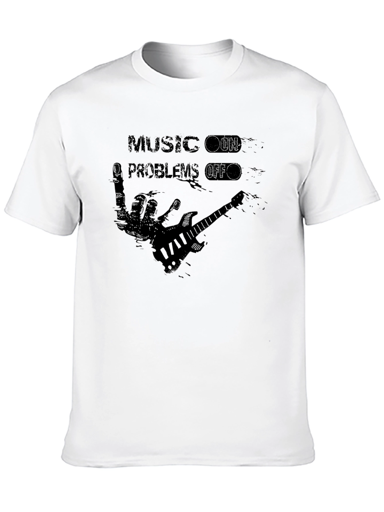 Music On Problems Off Graphic T-Shirt