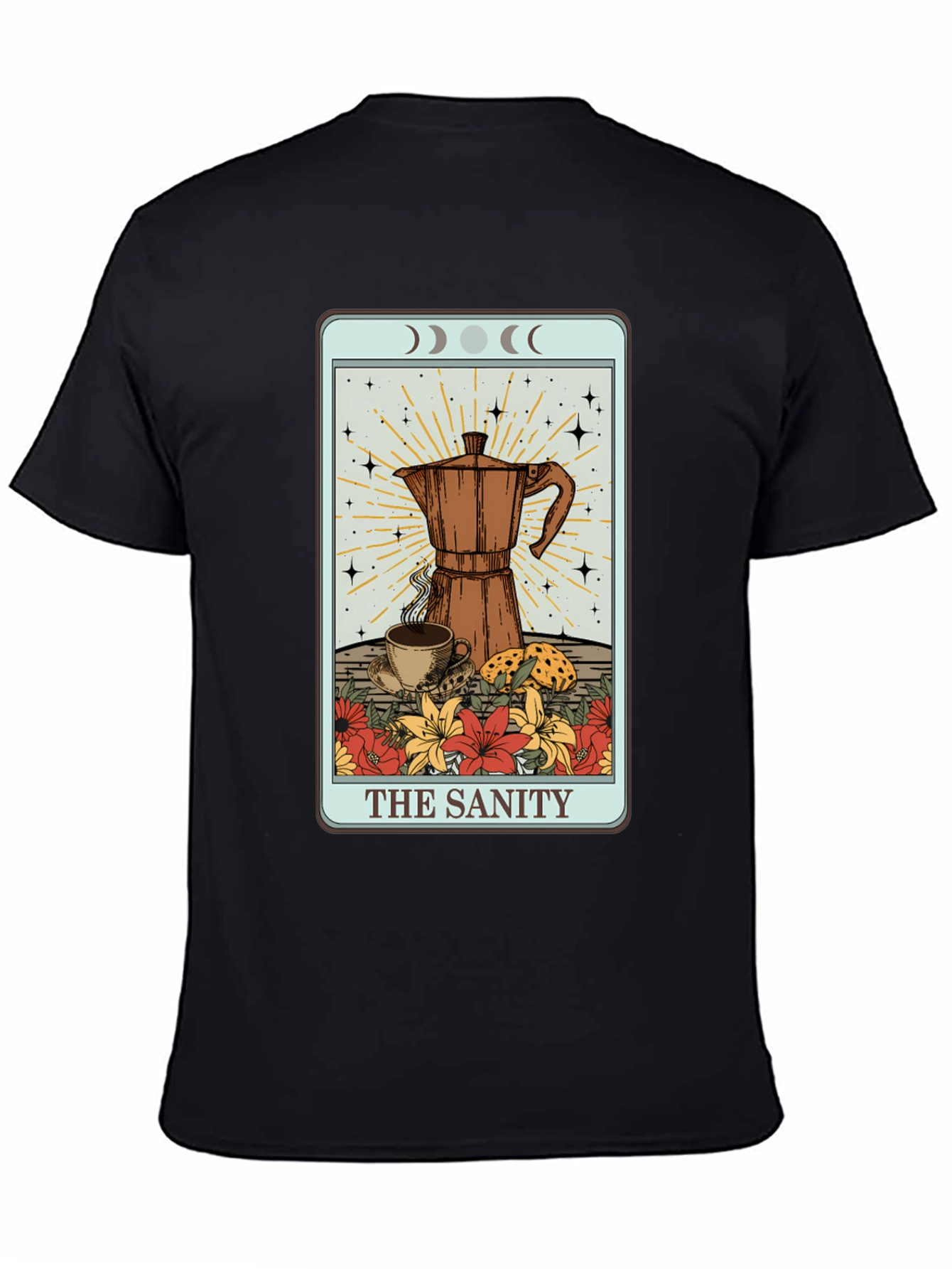 The Sanity Tarot Coffee Graphic T-Shirt