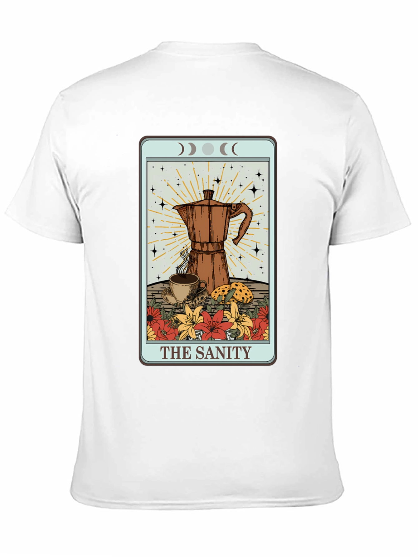 The Sanity Tarot Coffee Graphic T-Shirt