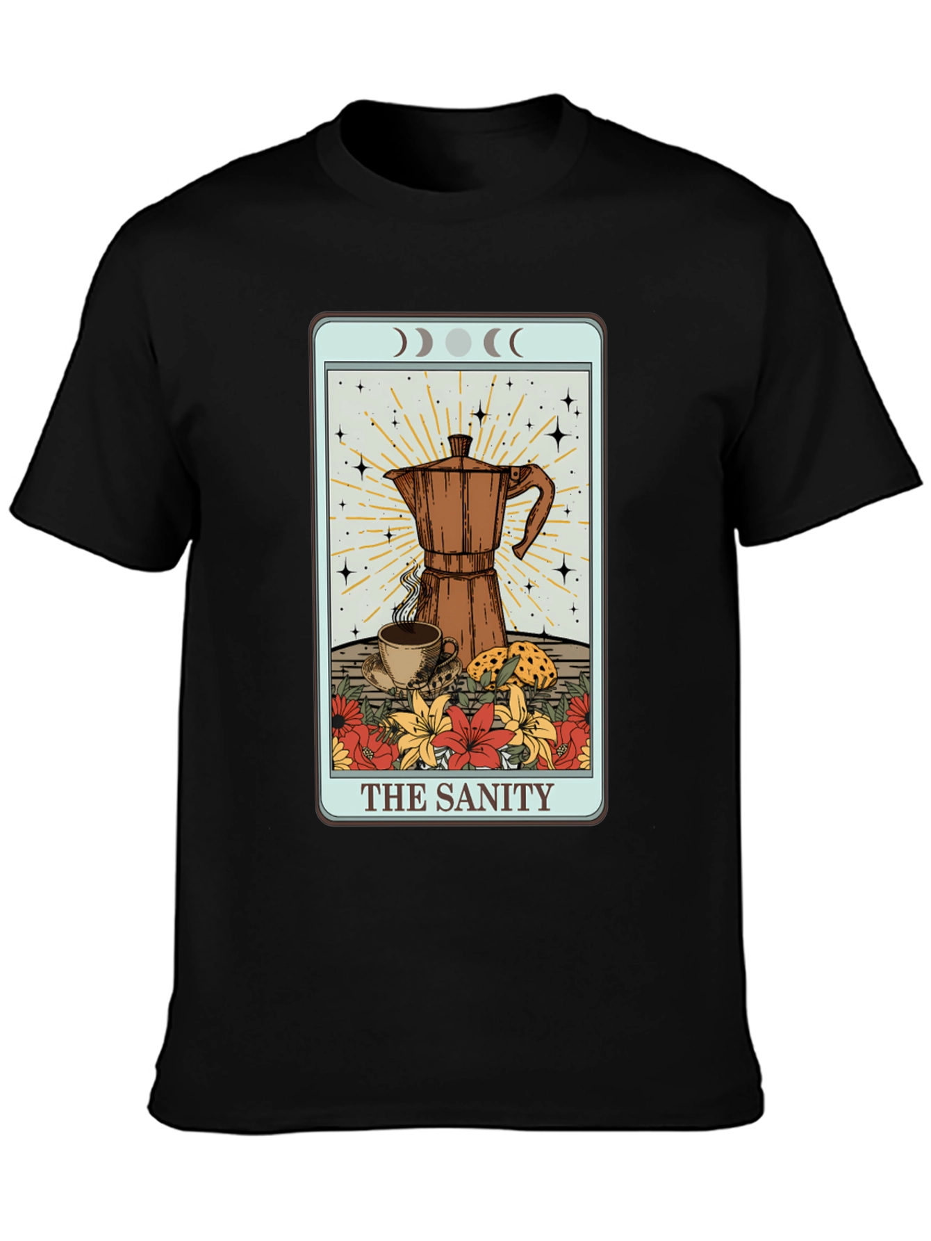 The Sanity Tarot Coffee Graphic T-Shirt