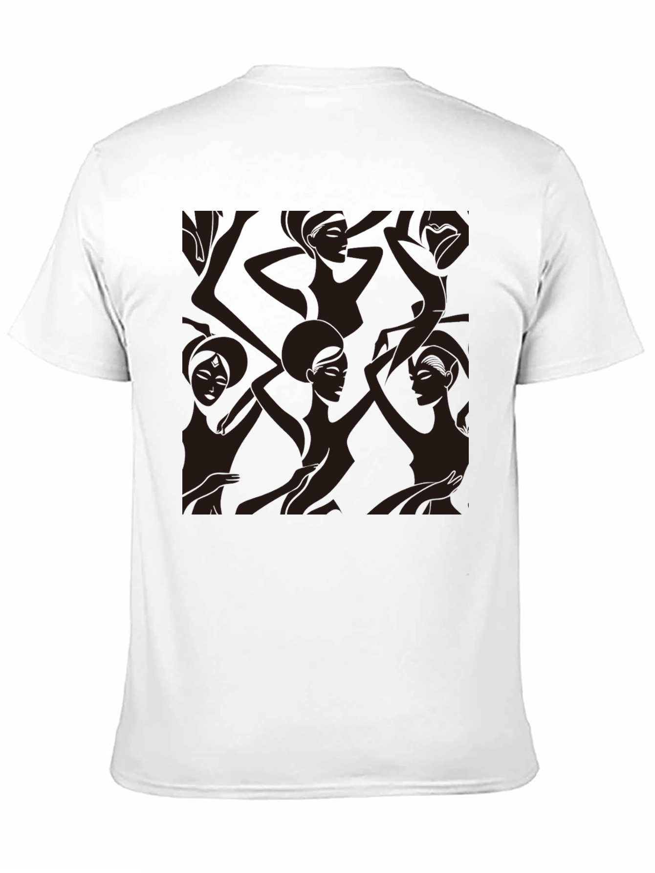 Modern Art Womens Graphic Tee - Black