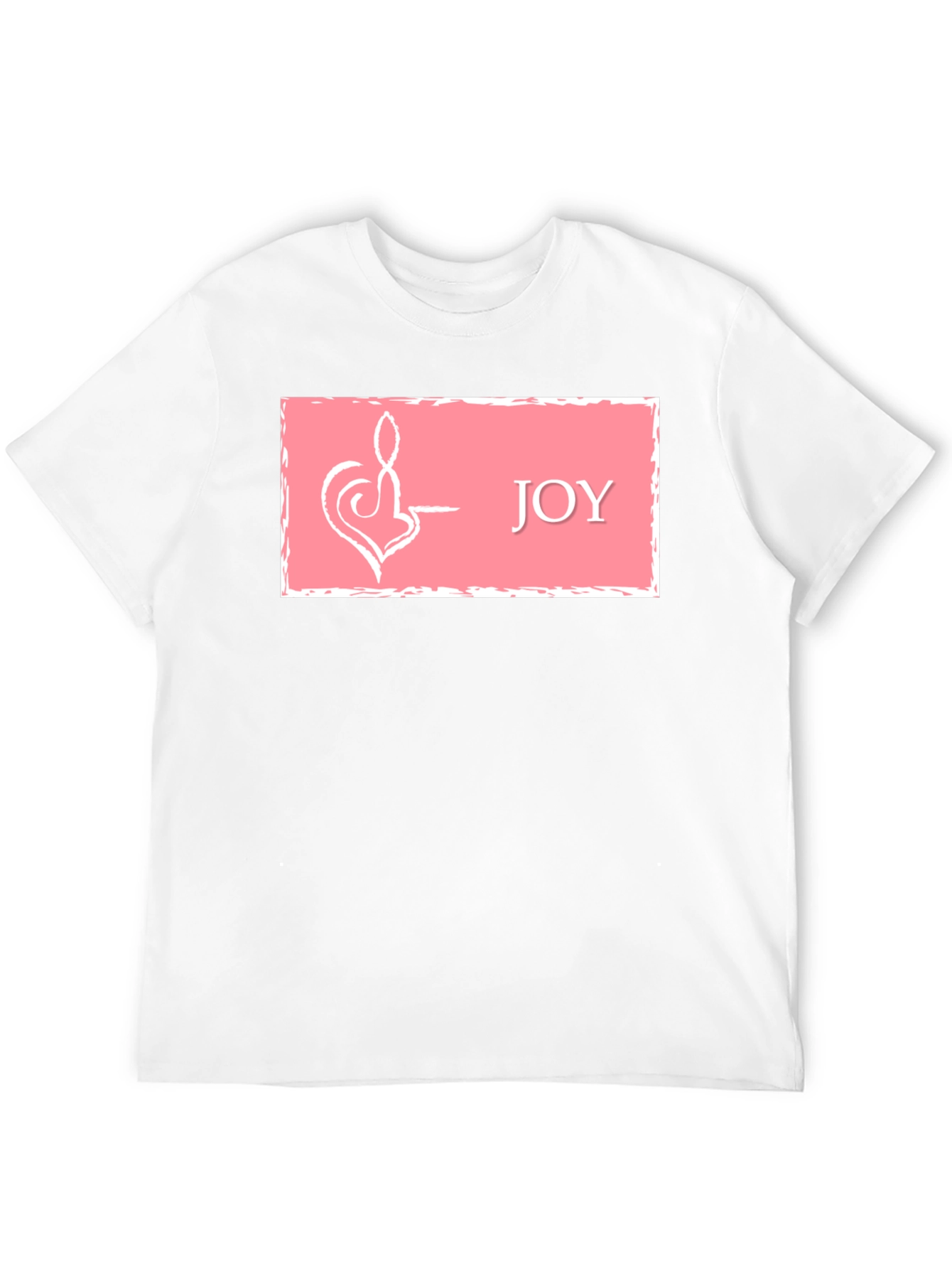 Joy Symbol Graphic Tee - Black Cotton Blend