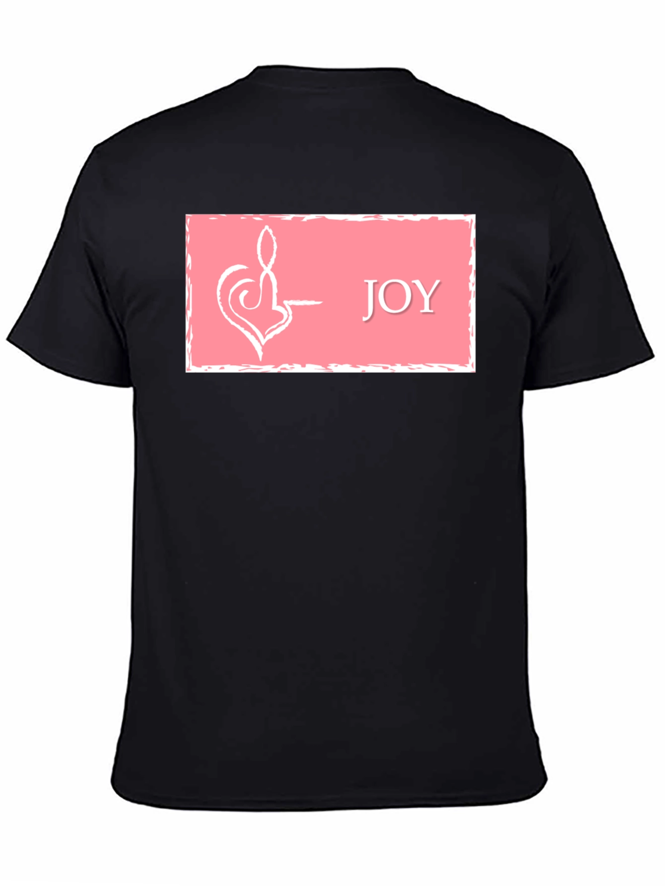 Joy Symbol Graphic Tee - Black Cotton Blend