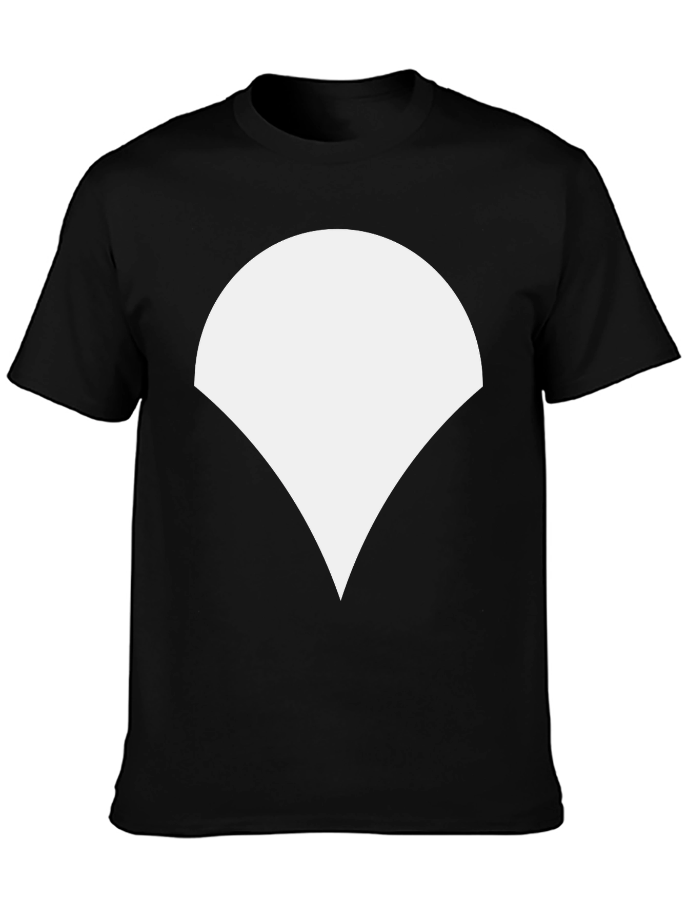 Geometric Graphic Tee - Black Casual Shirt