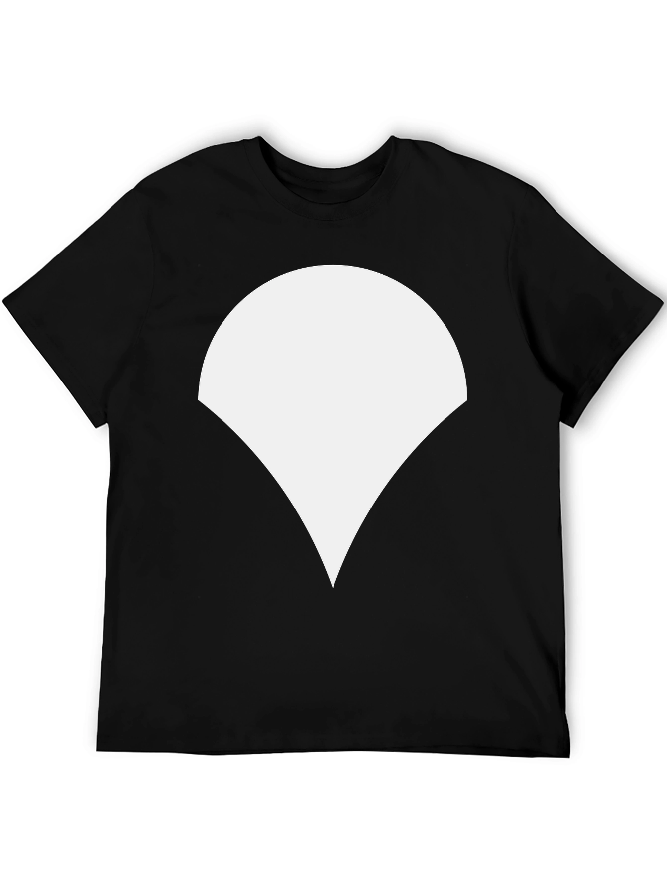 Geometric Graphic Tee - Black Casual Shirt