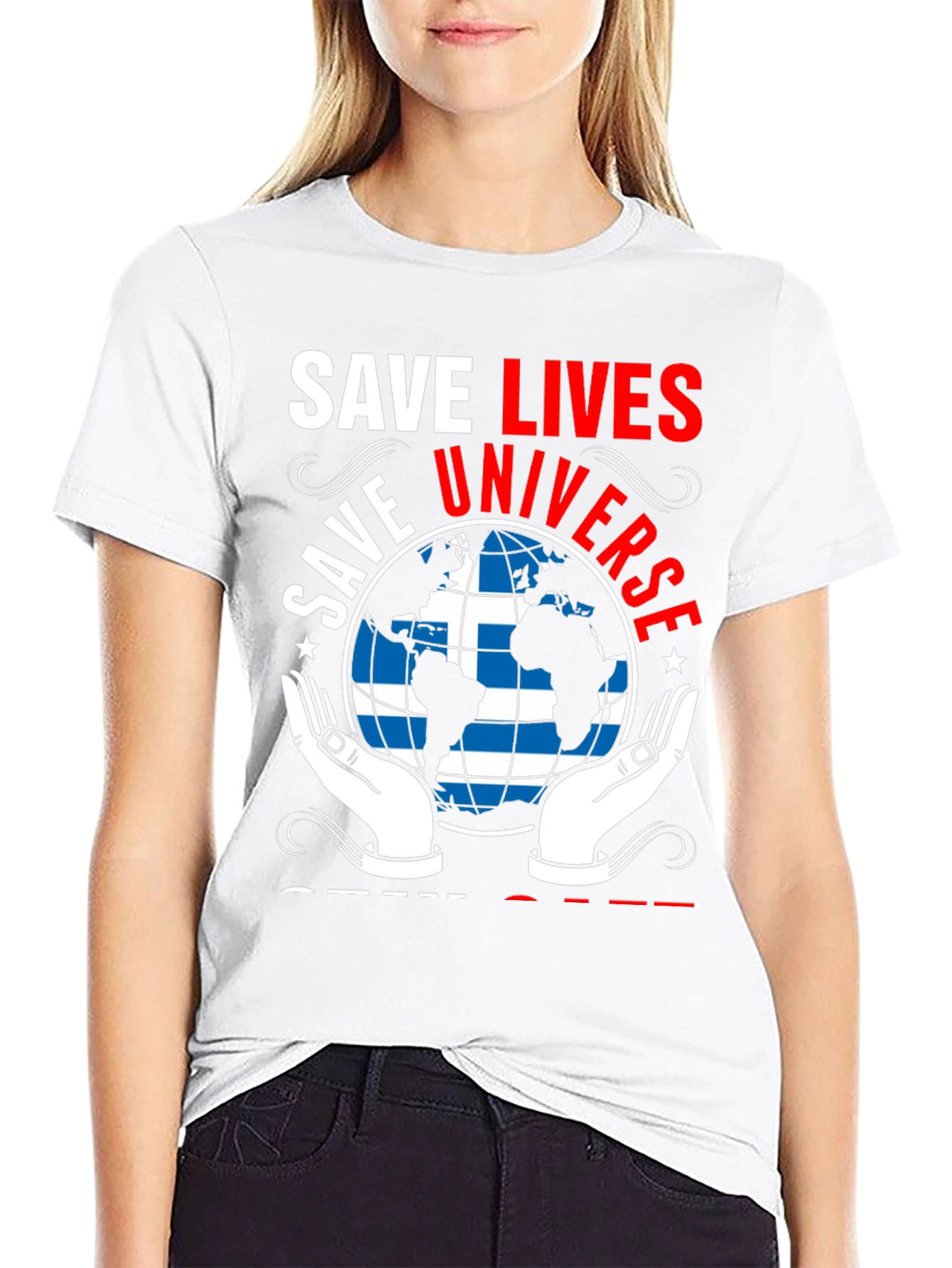 Save Lives Universe Graphic T-Shirt