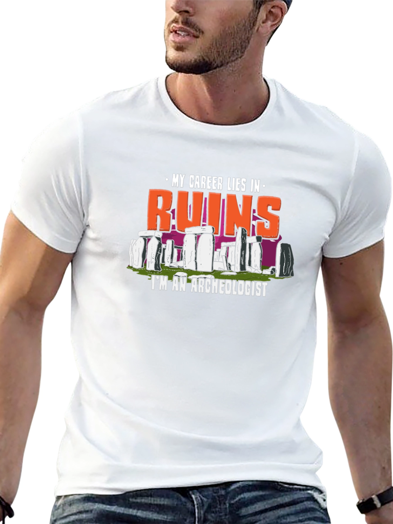 Ruins Archeologist Graphic T-Shirt