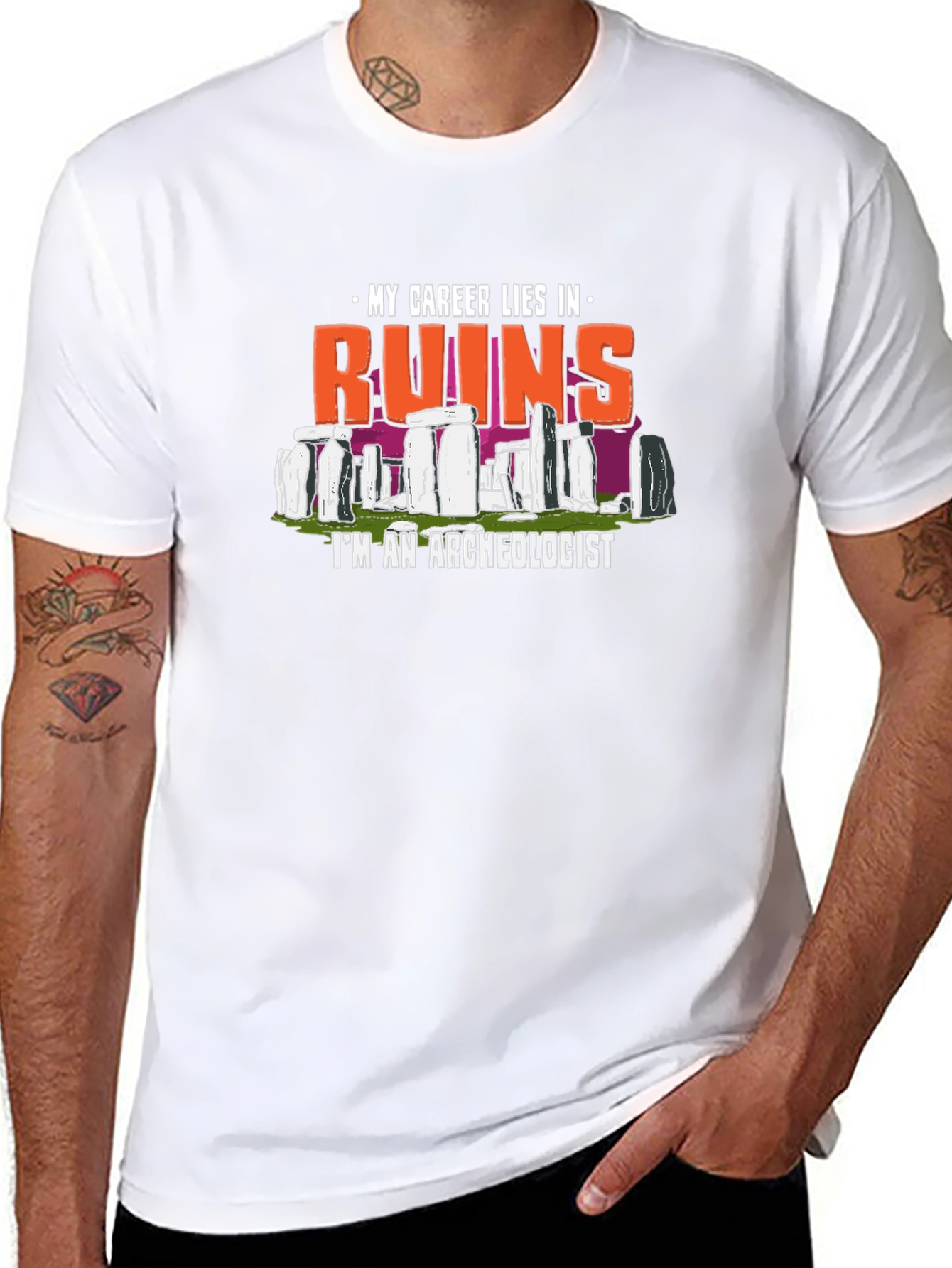 Ruins Archeologist Graphic T-Shirt