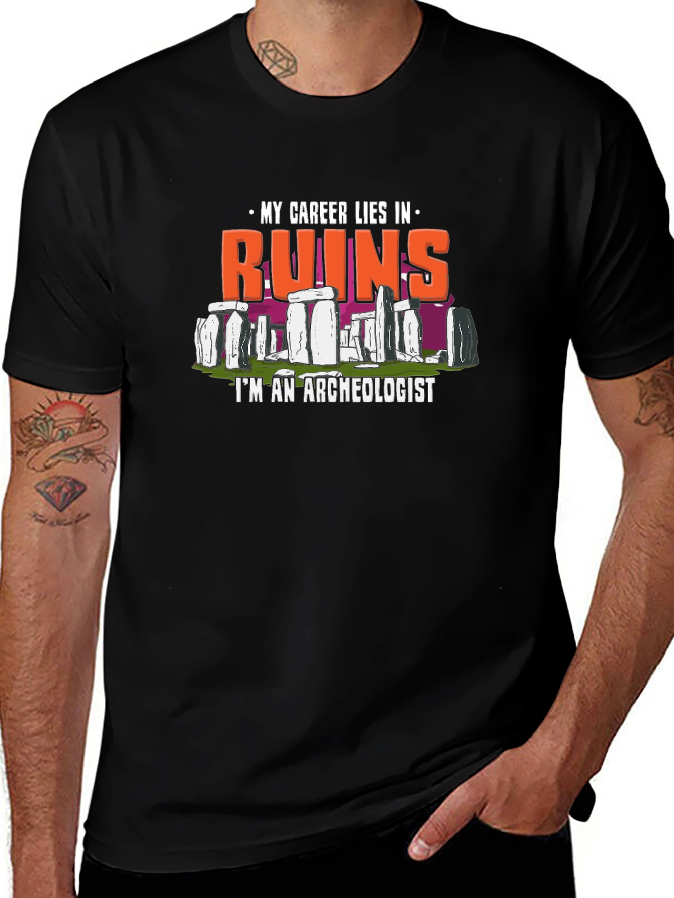 Ruins Archeologist Graphic T-Shirt