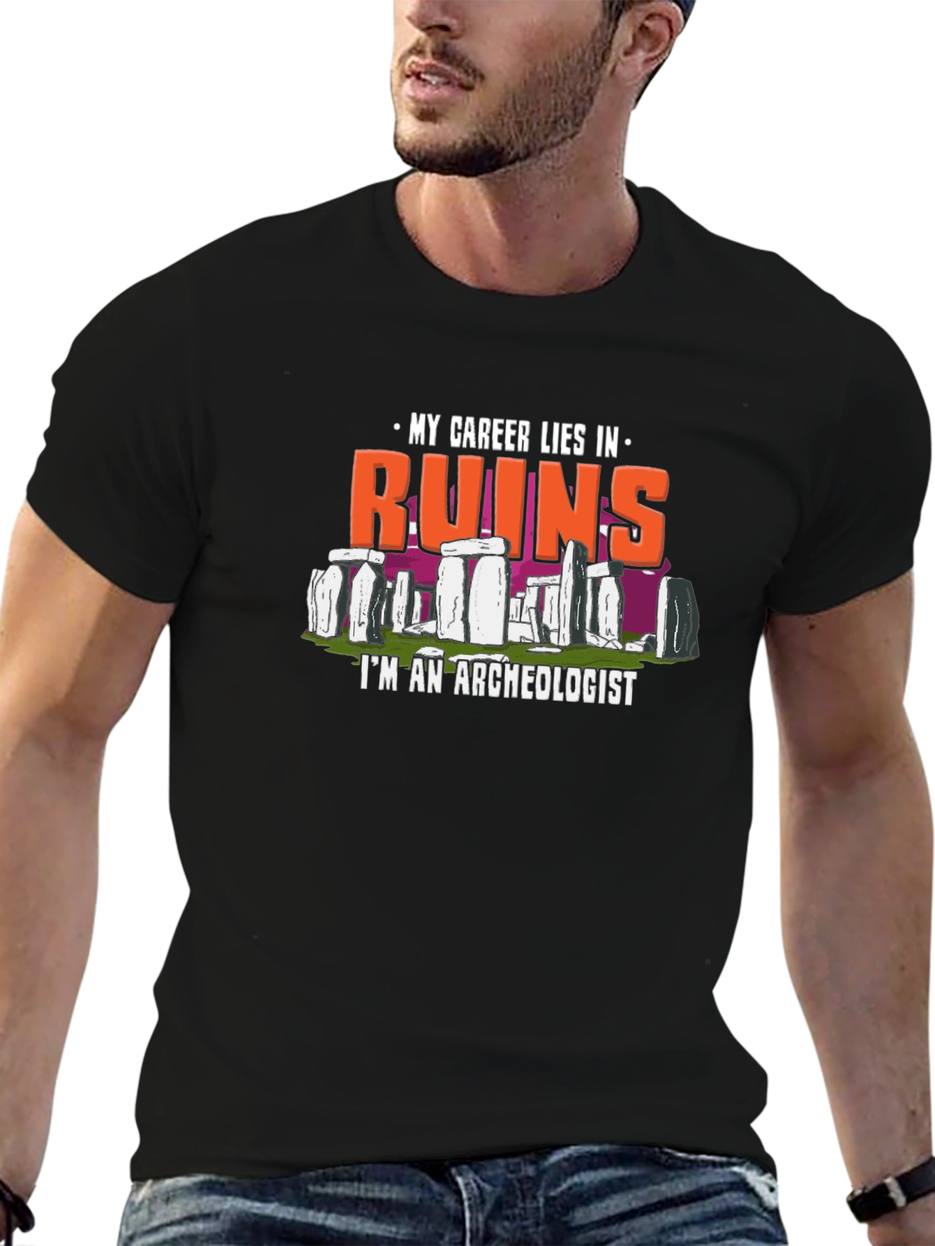 Ruins Archeologist Graphic T-Shirt