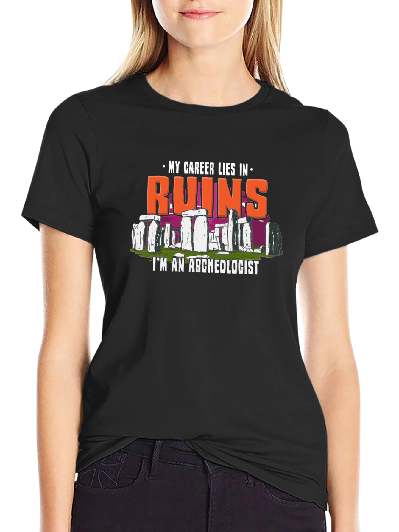 Ruins Archeologist Graphic T-Shirt