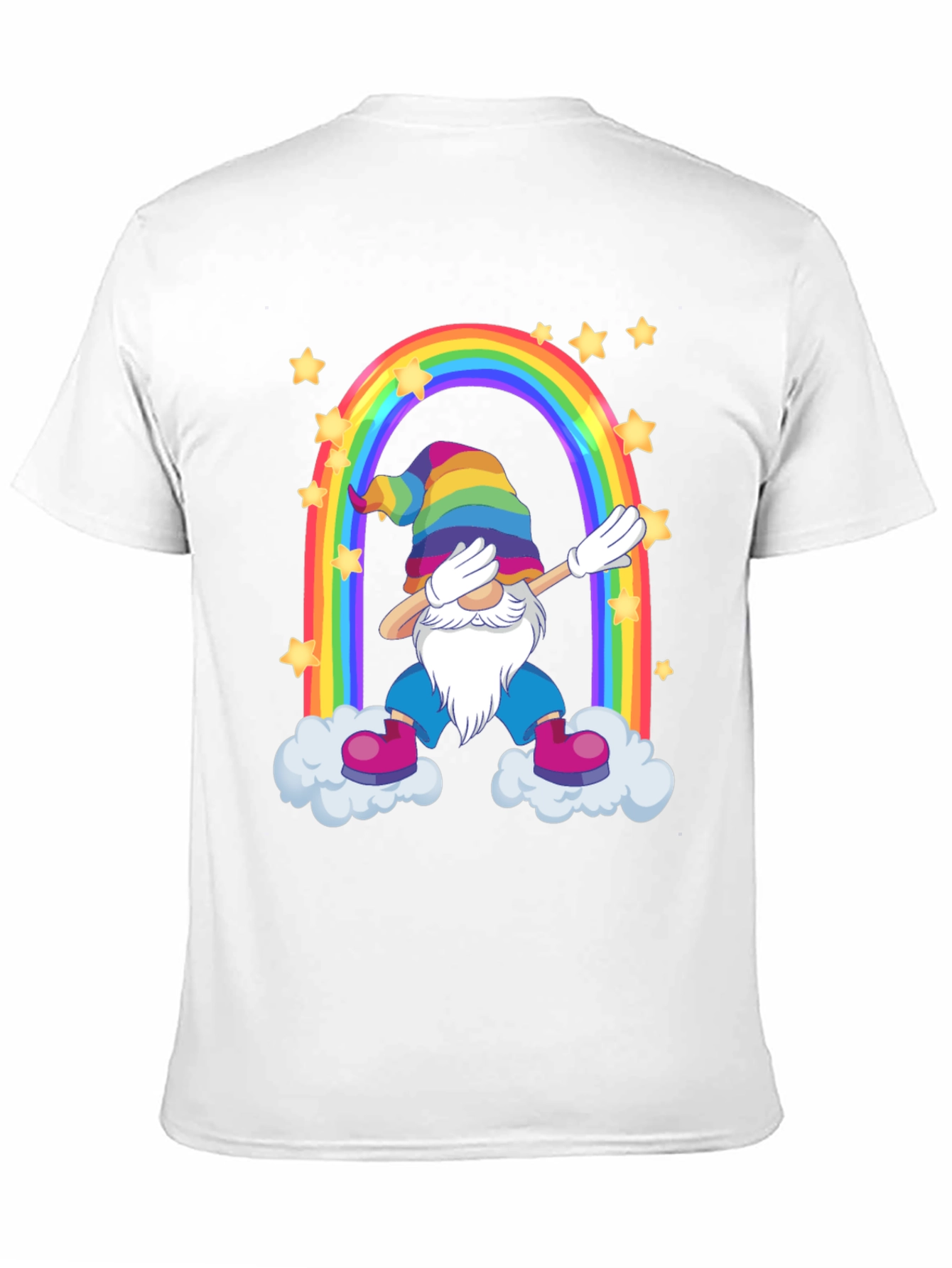 Rainbow Gnome Dab T-Shirt