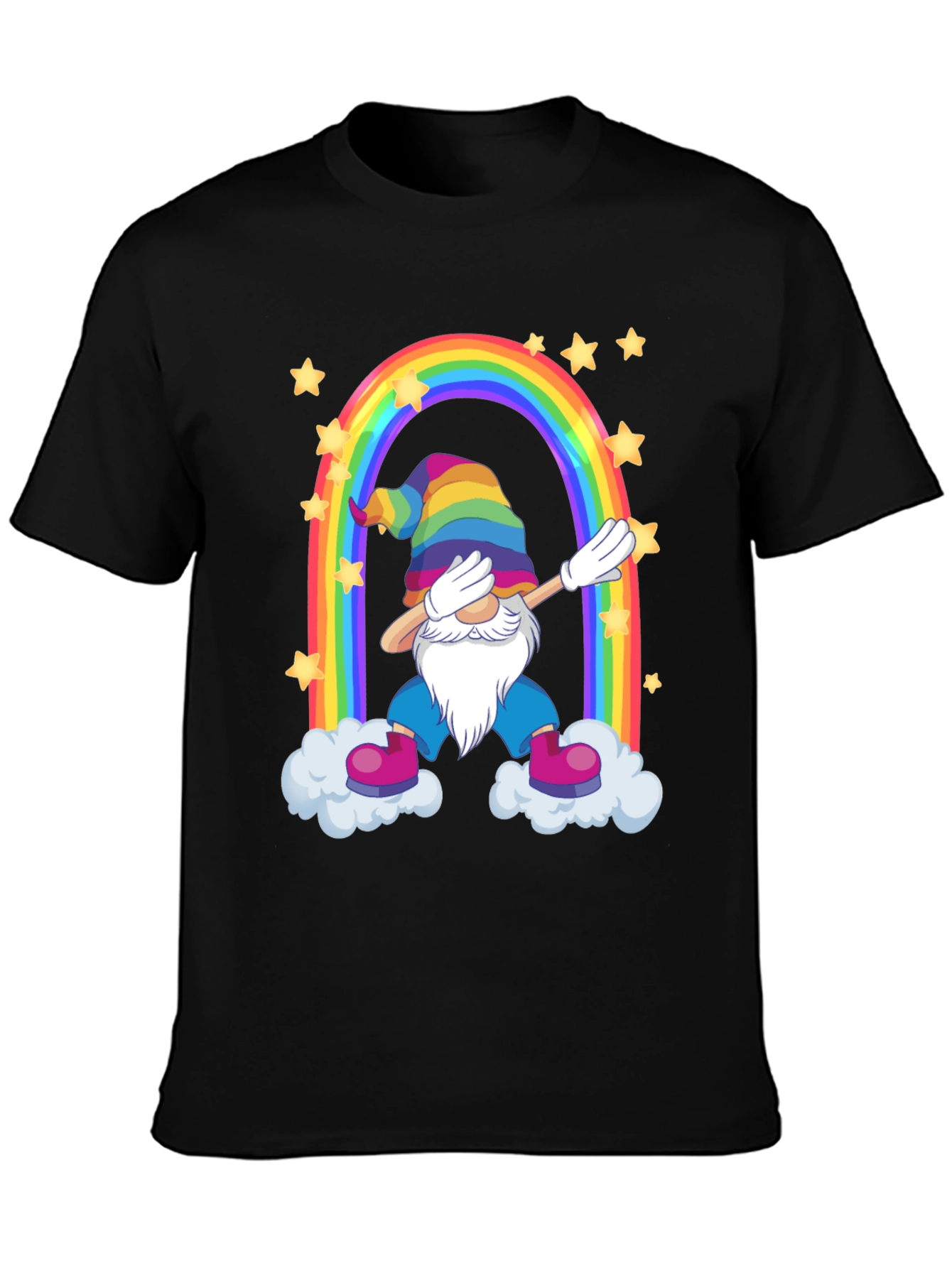 Rainbow Gnome Dab T-Shirt