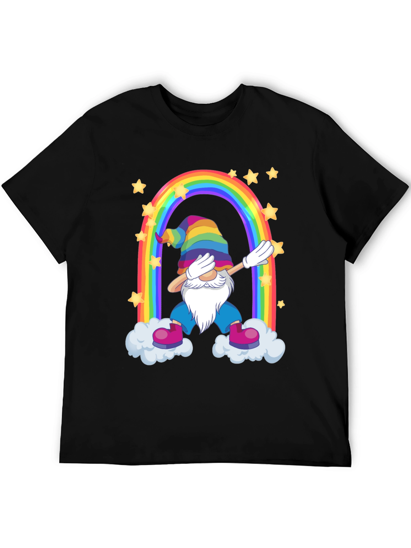 Rainbow Gnome Dab T-Shirt