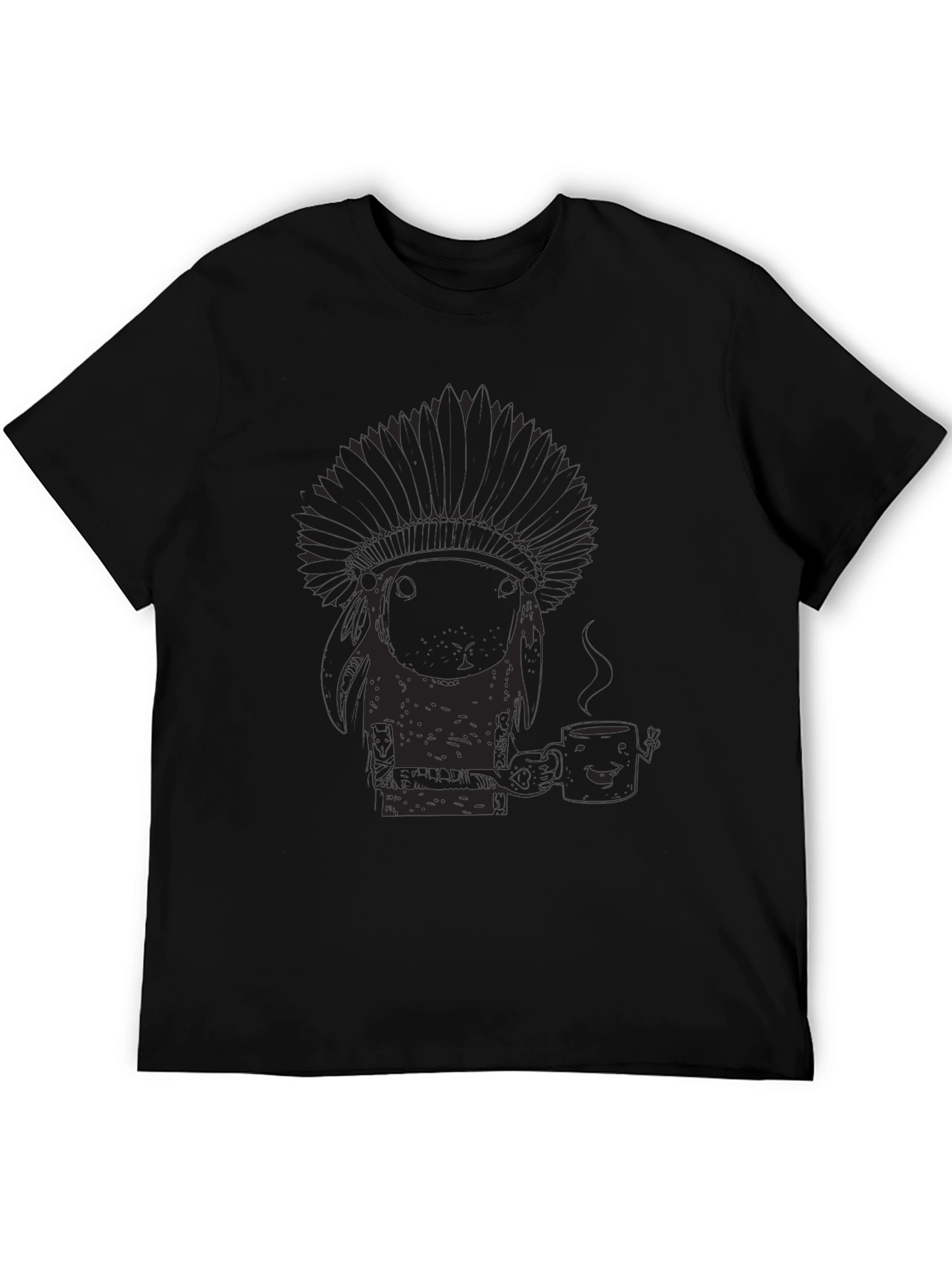 Novelty Graphic Tee - Funny Native American Design