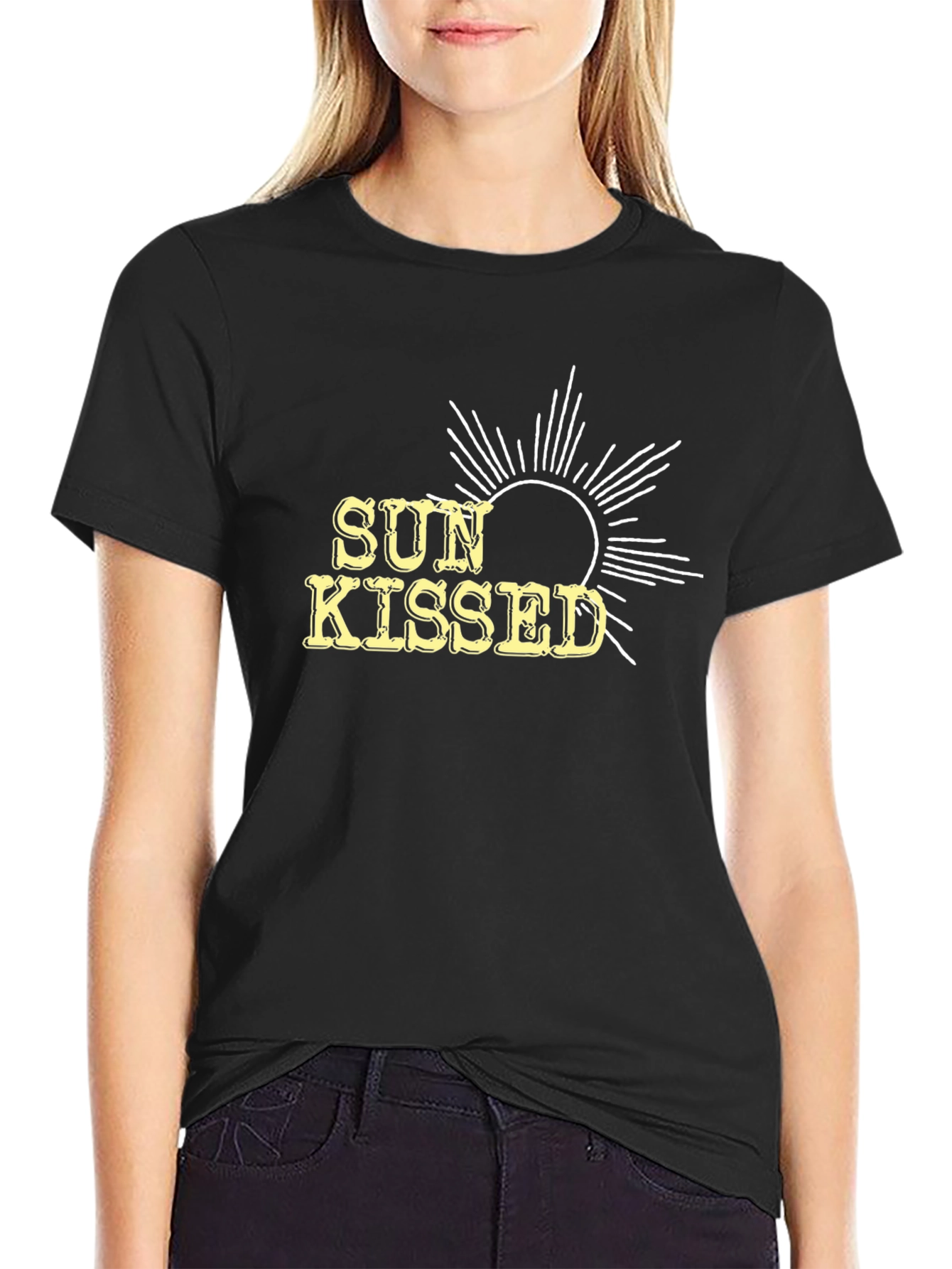 Sun Kissed Graphic Tee - Black