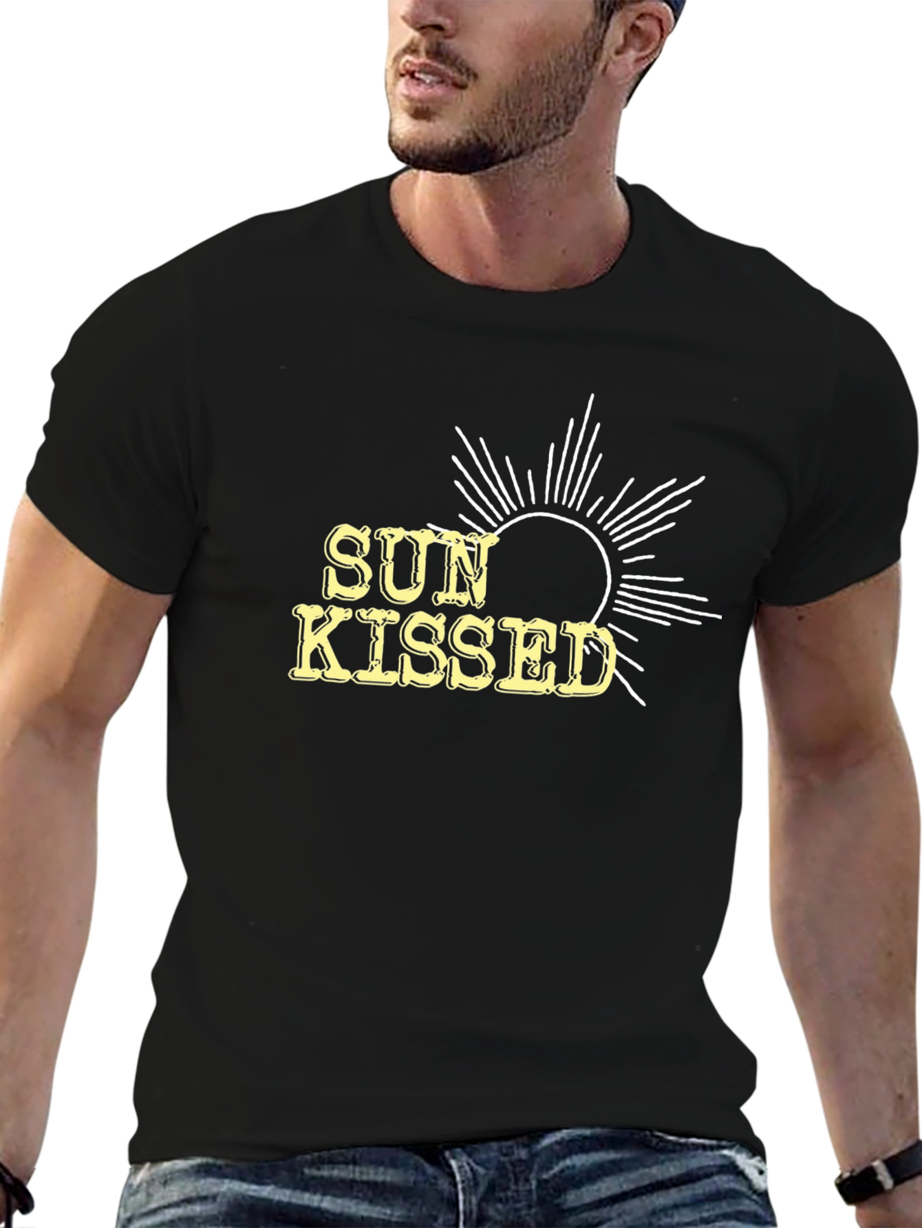 Sun Kissed Graphic Tee - Black