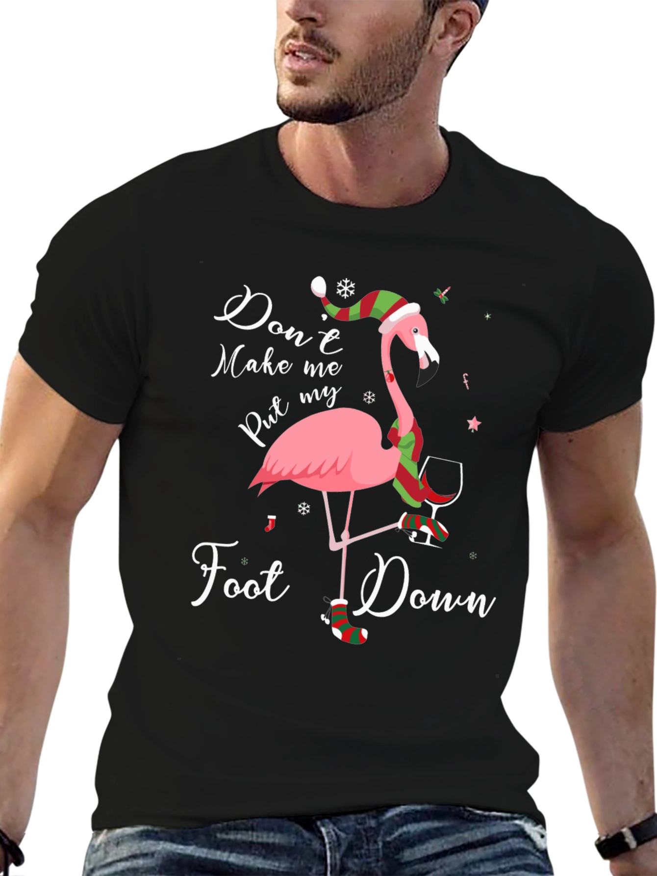 Funny Flamingo Christmas T-Shirt