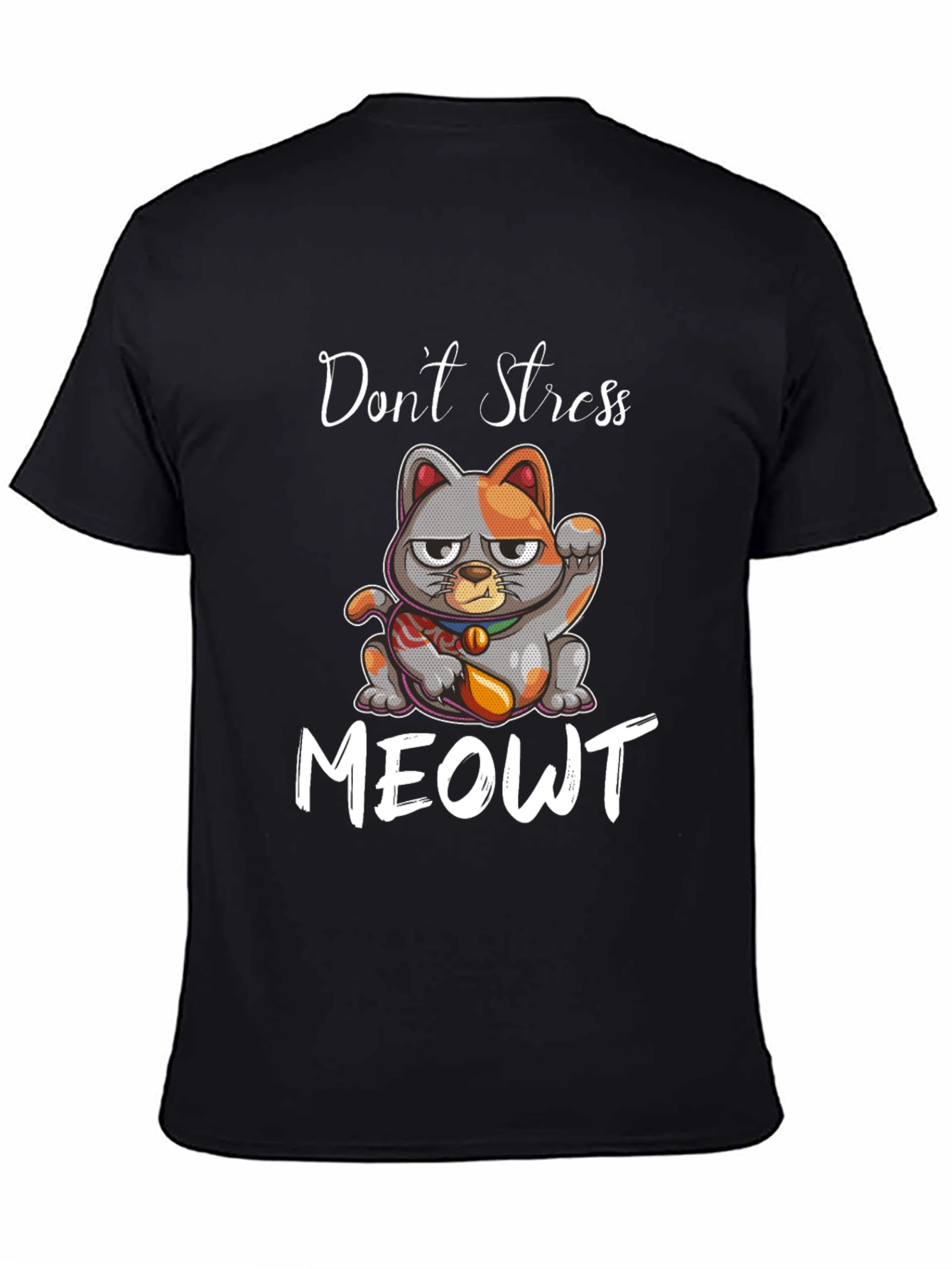 Dont Stress Meowt Graphic Tee - Cat Lovers T-Shirt