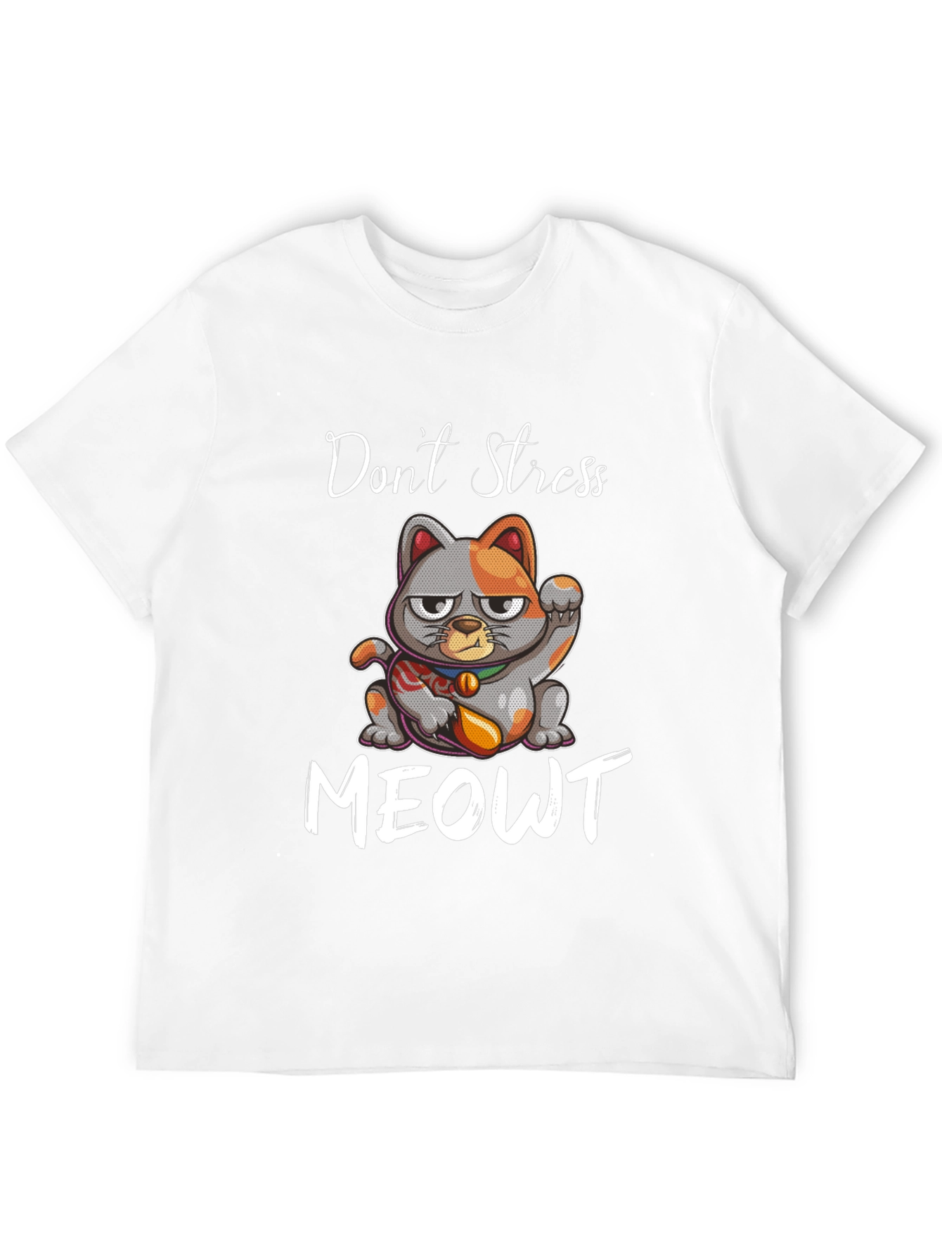 Dont Stress Meowt Graphic Tee - Cat Lovers T-Shirt