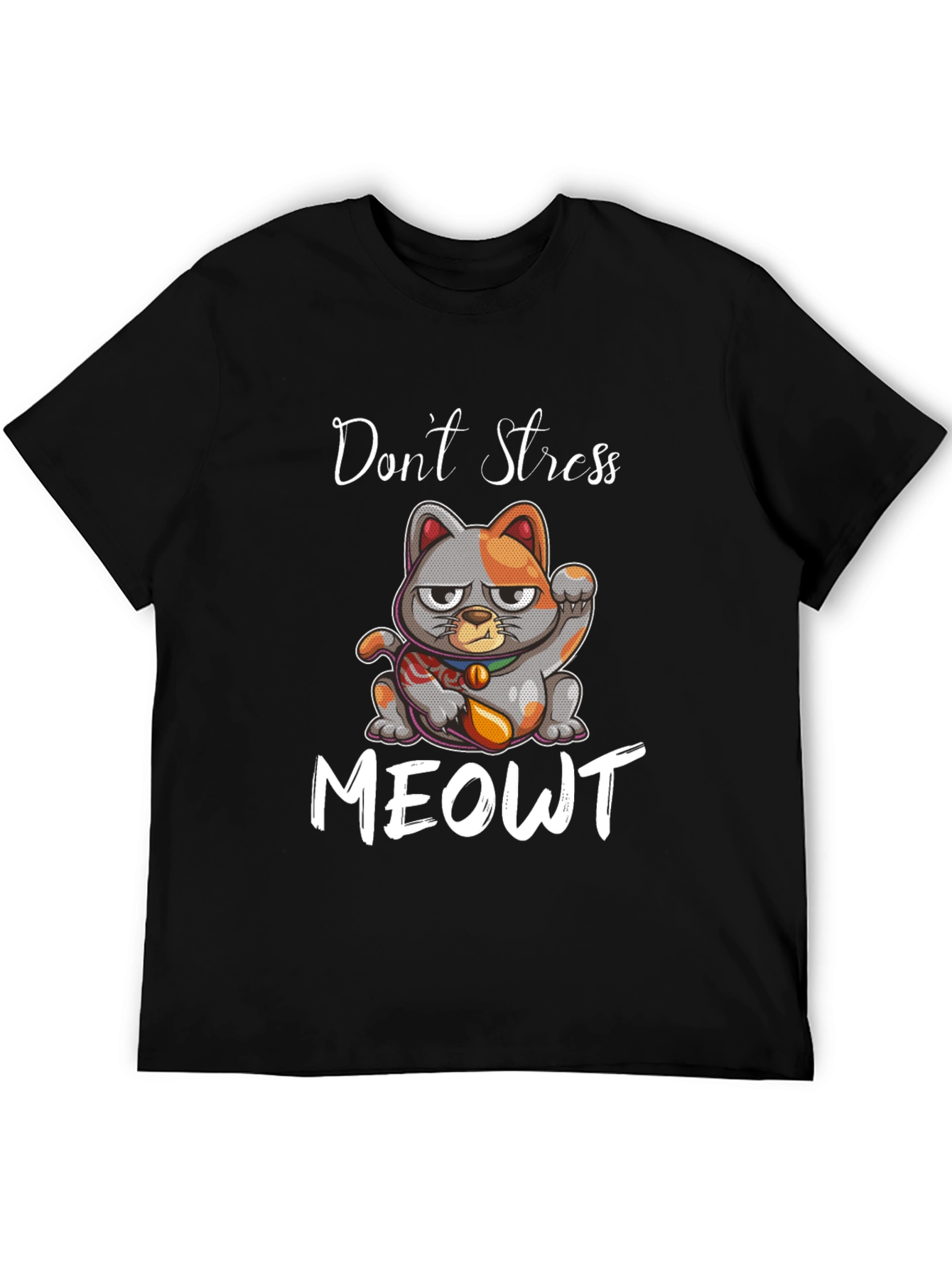Dont Stress Meowt Graphic Tee - Cat Lovers T-Shirt
