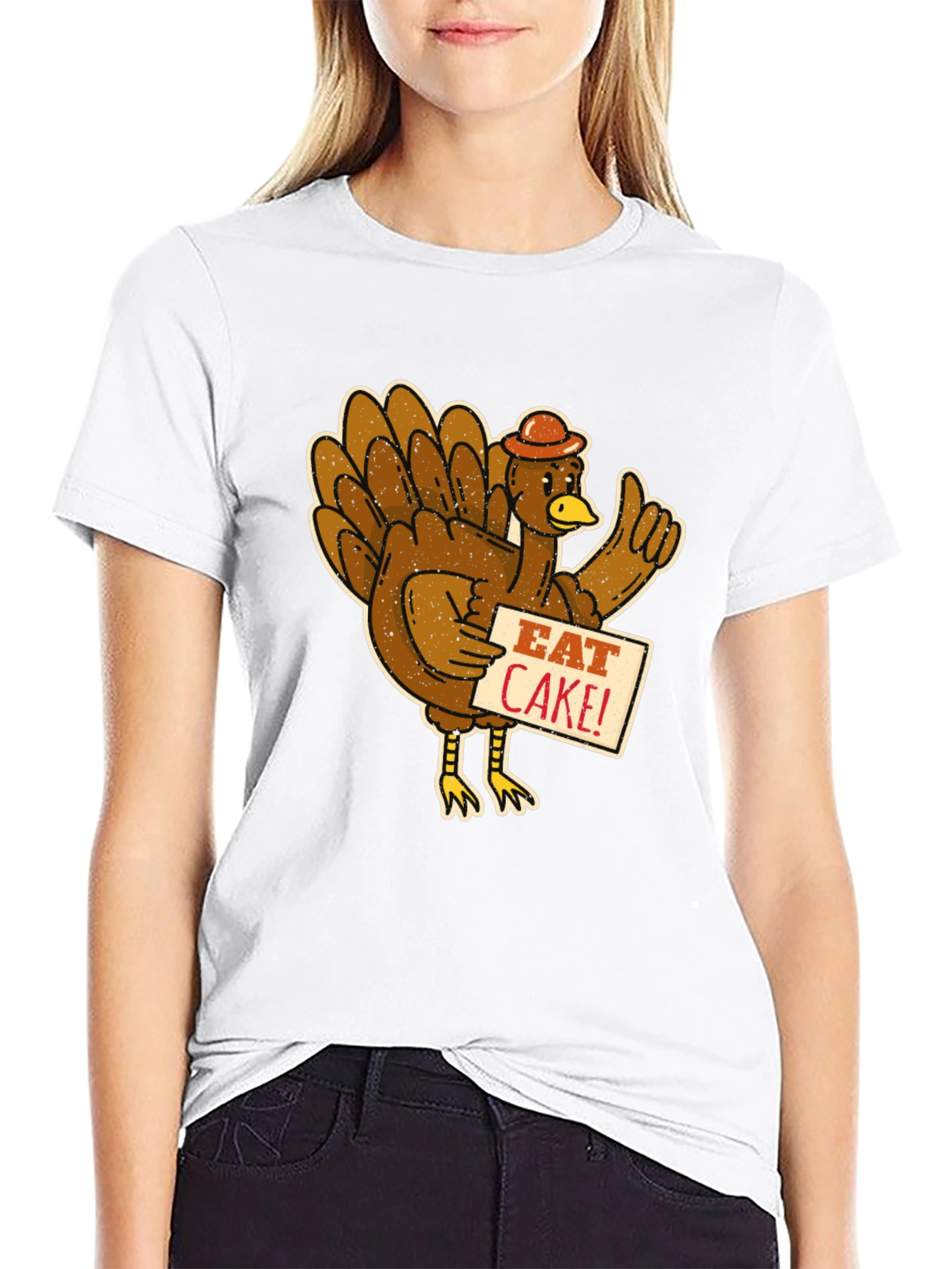 Eat Cake Turkey T-Shirt - Thanksgiving Tee