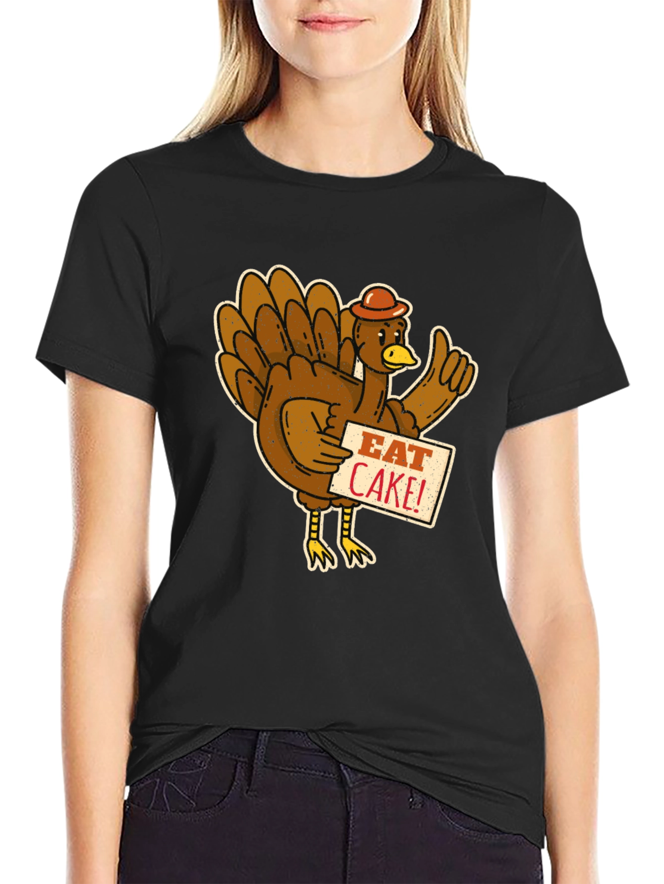 Eat Cake Turkey T-Shirt - Thanksgiving Tee