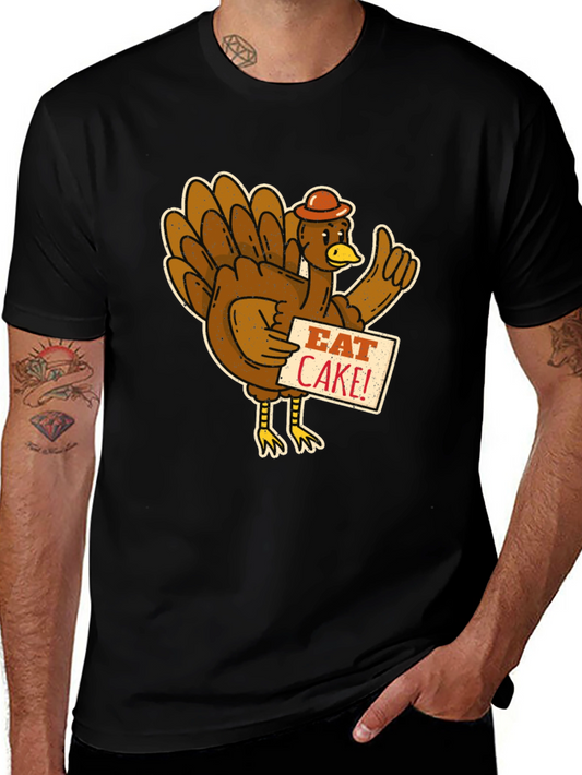 Eat Cake Turkey T-Shirt - Thanksgiving Tee