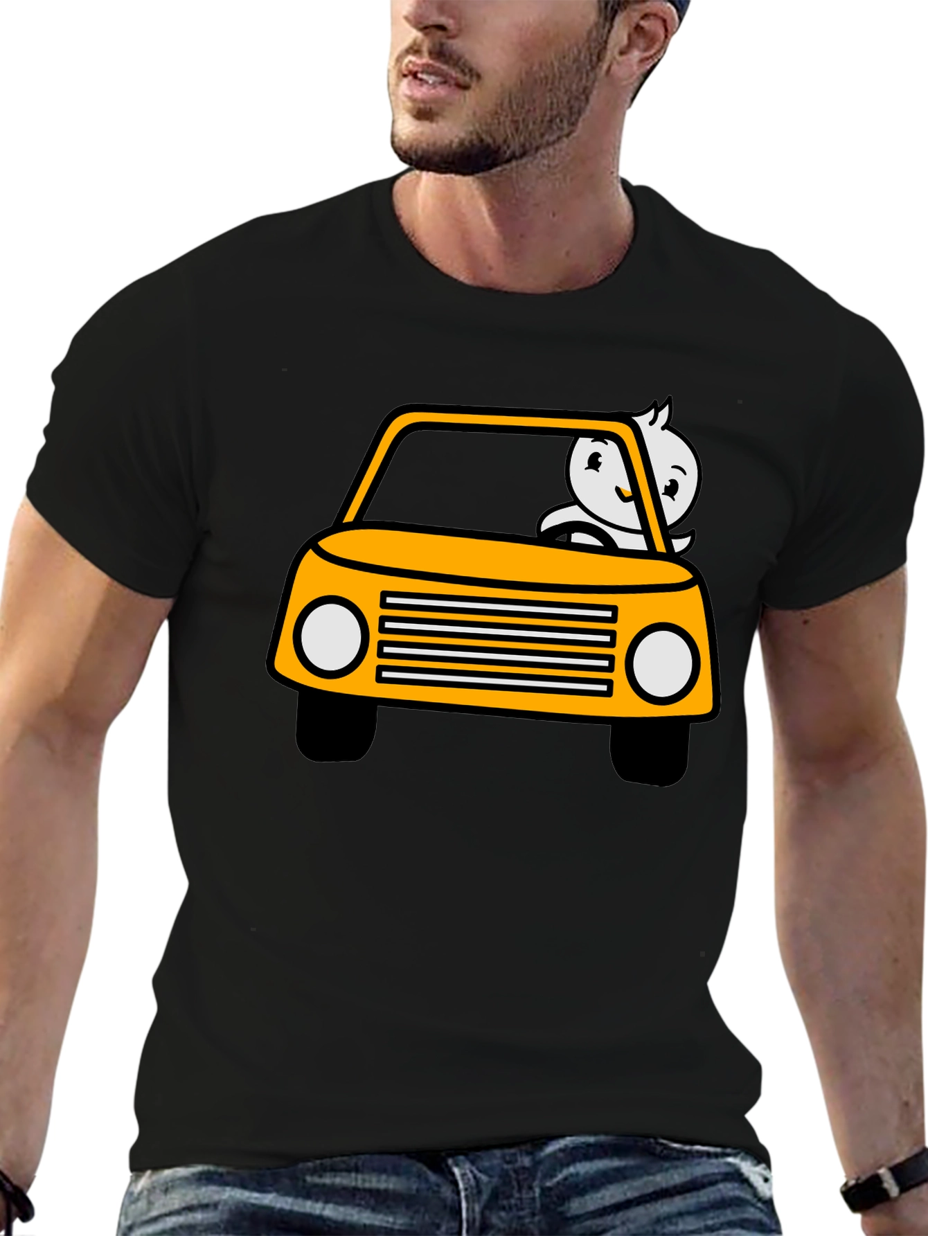 Cartoon Car T-Shirt - Funny Driver Tee