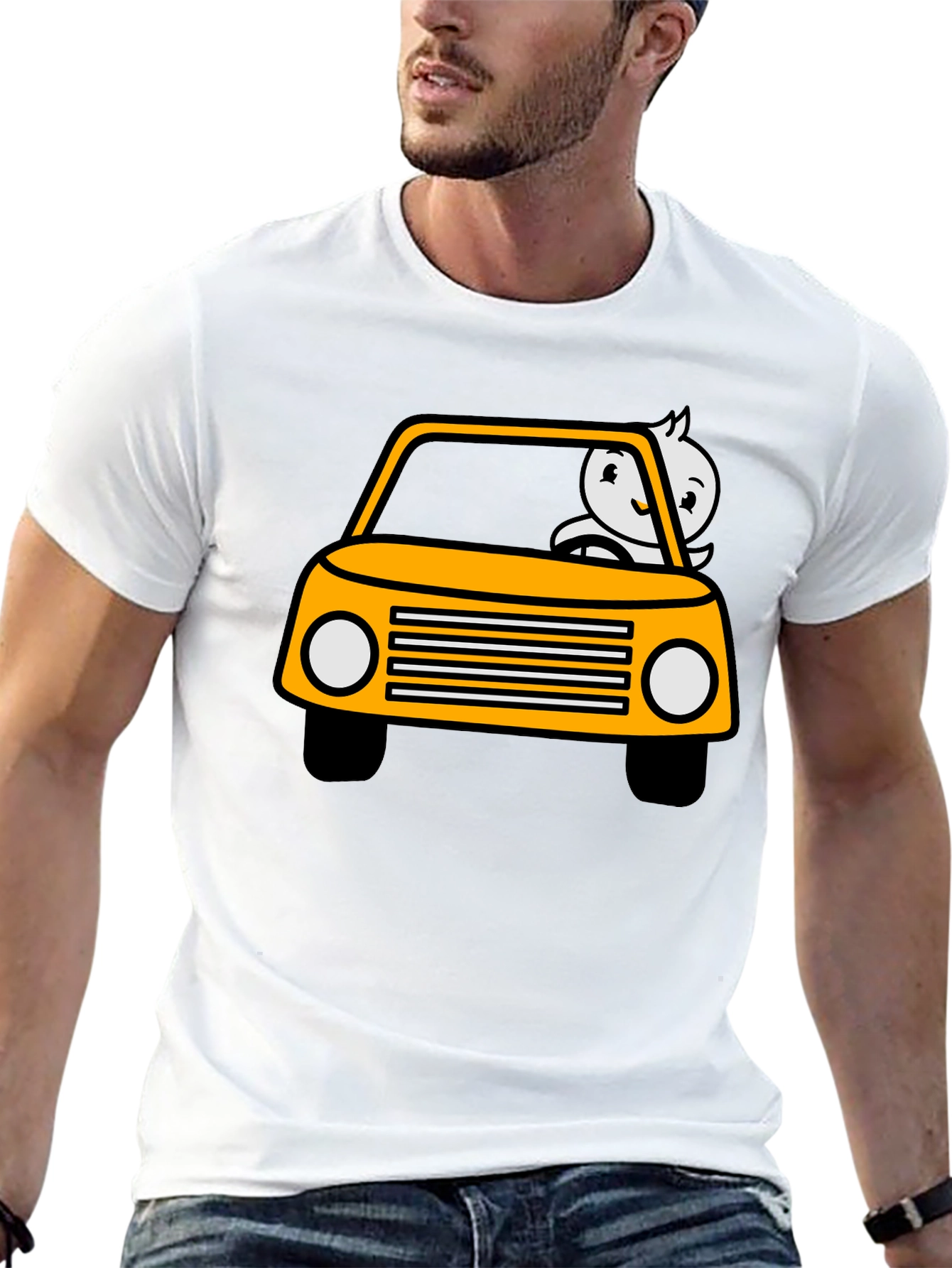 Cartoon Car T-Shirt - Funny Driver Tee