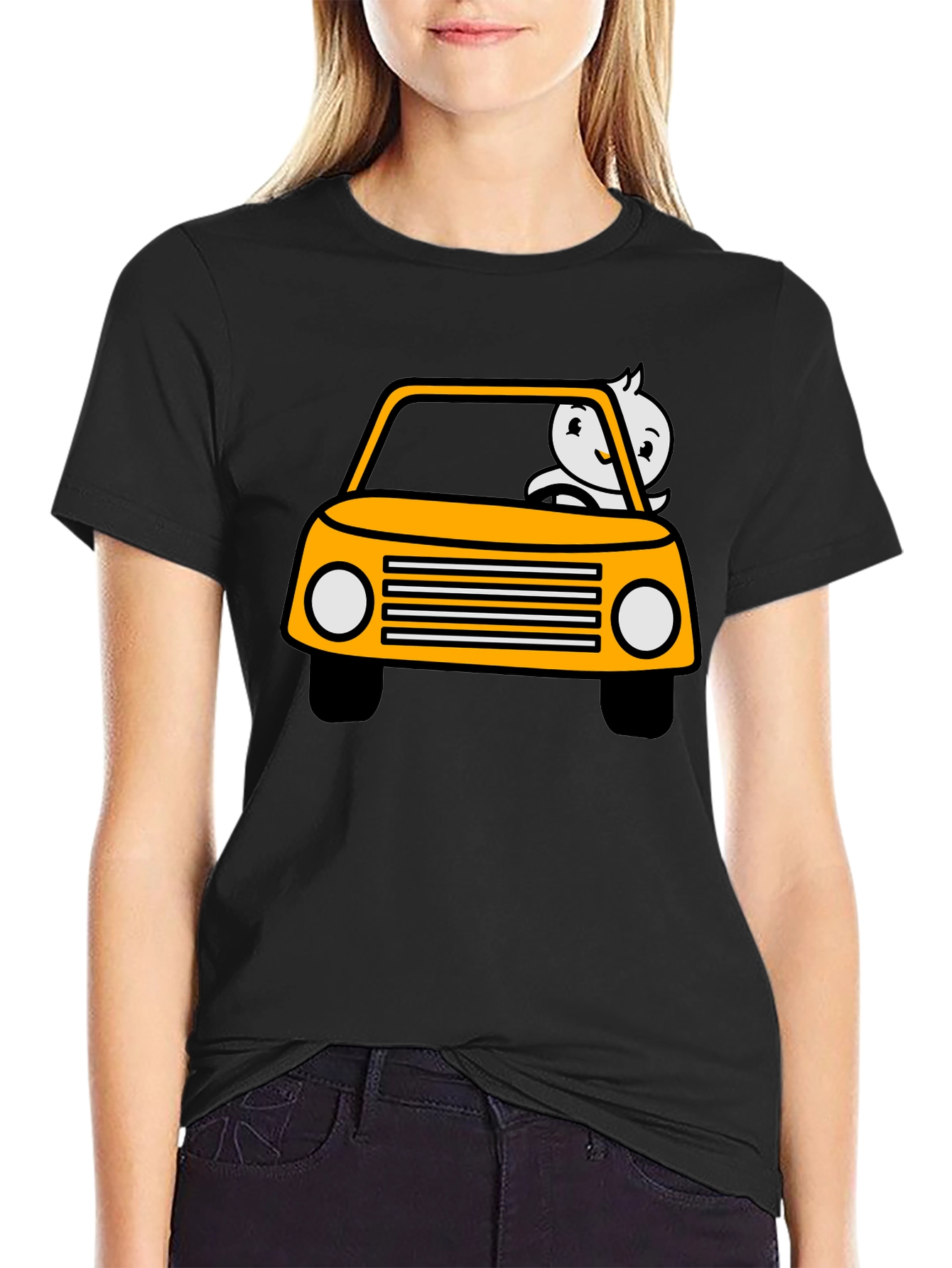 Cartoon Car T-Shirt - Funny Driver Tee